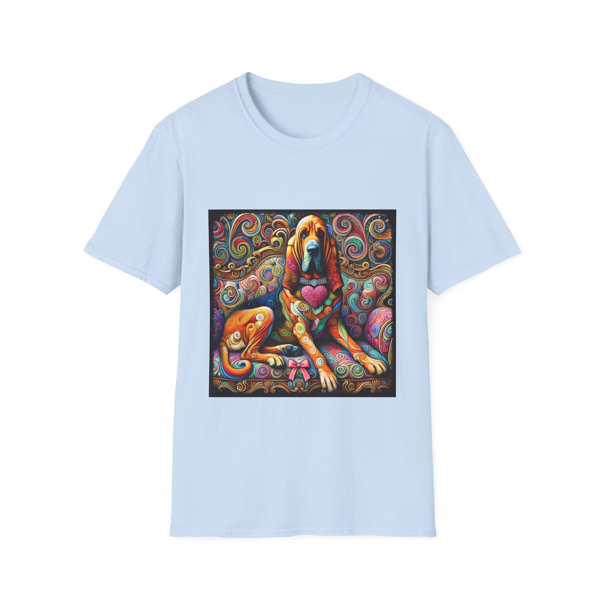 Bloodhound Love Swirl | Unisex Dog T-Shirt