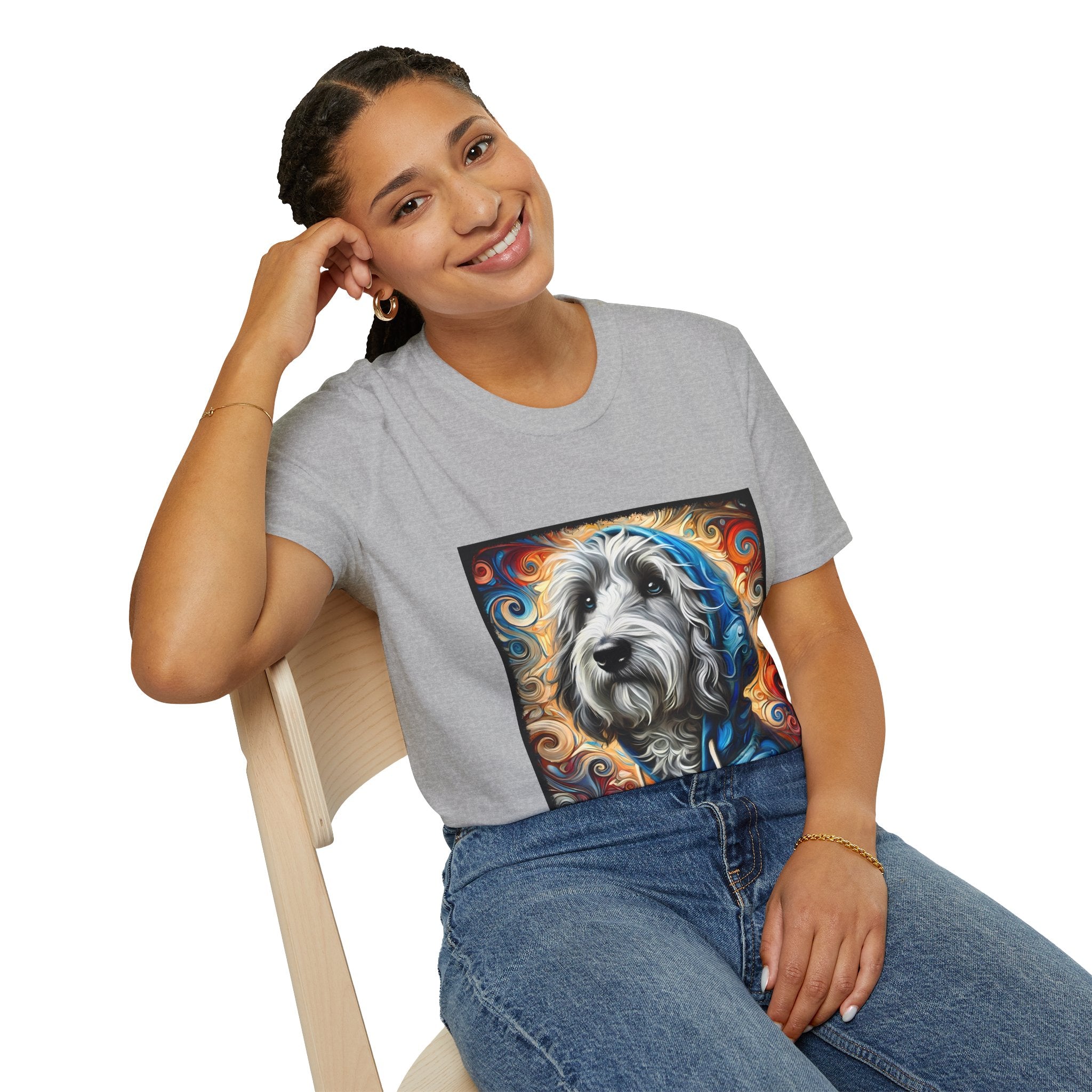 Sheepadoodle Urban Swirl | Unisex Dog T-Shirt
