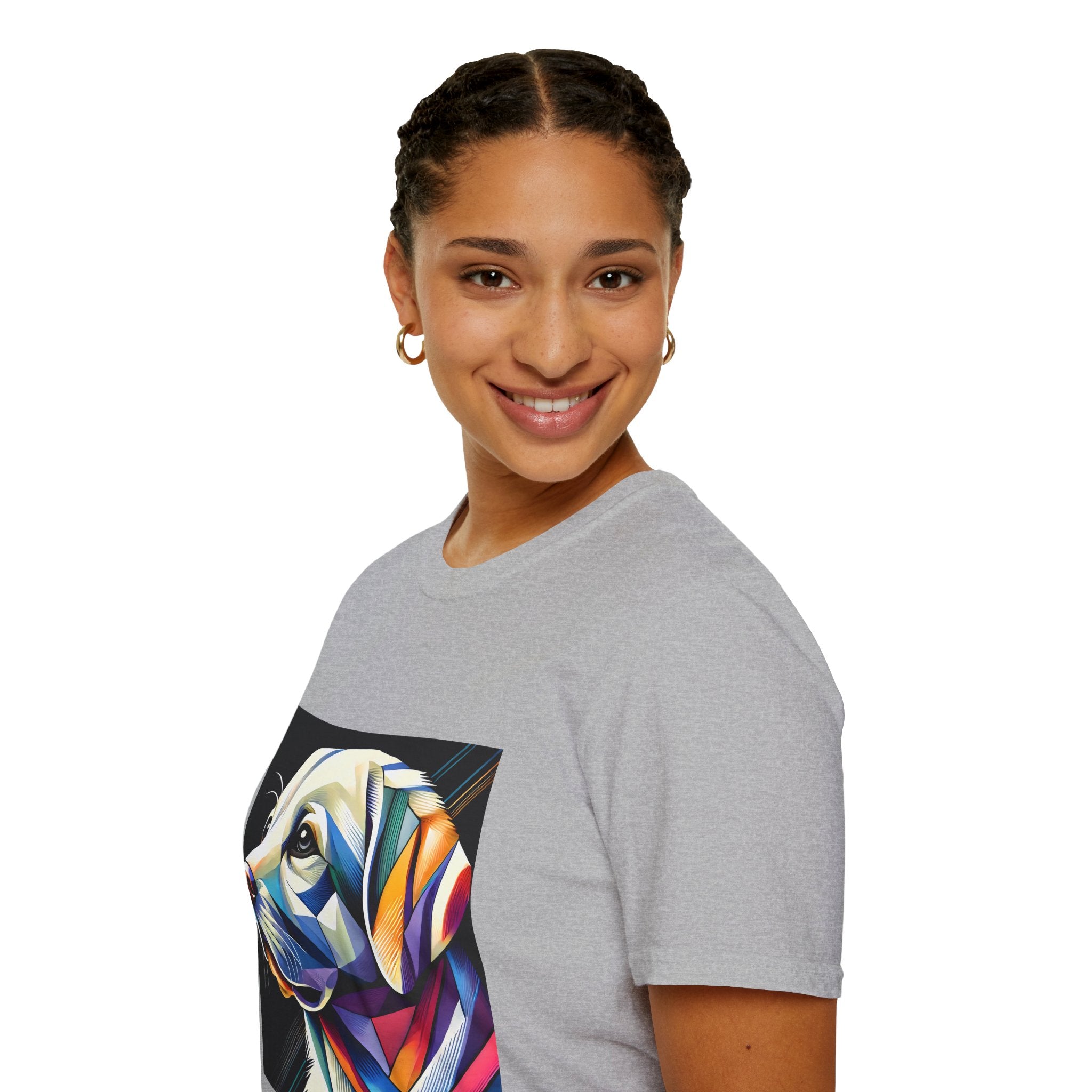 Labrador Retriever Multicolor Geometric | Unisex Dog T-Shirt