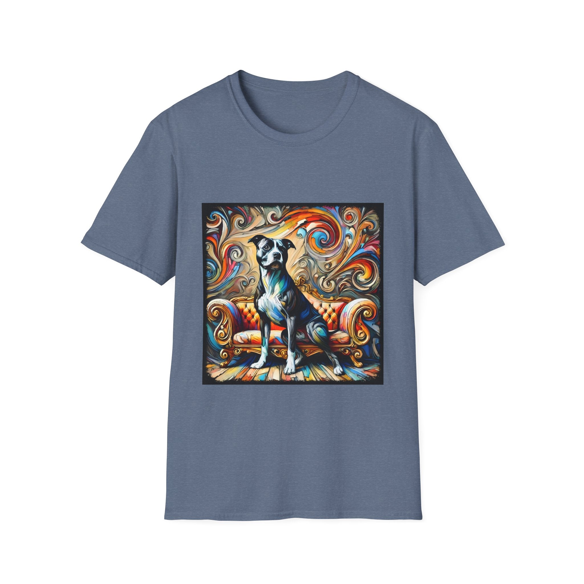 American Pit Bull Terrier Kaleidoscopic Swirl  | Unisex Dog T-Shirt