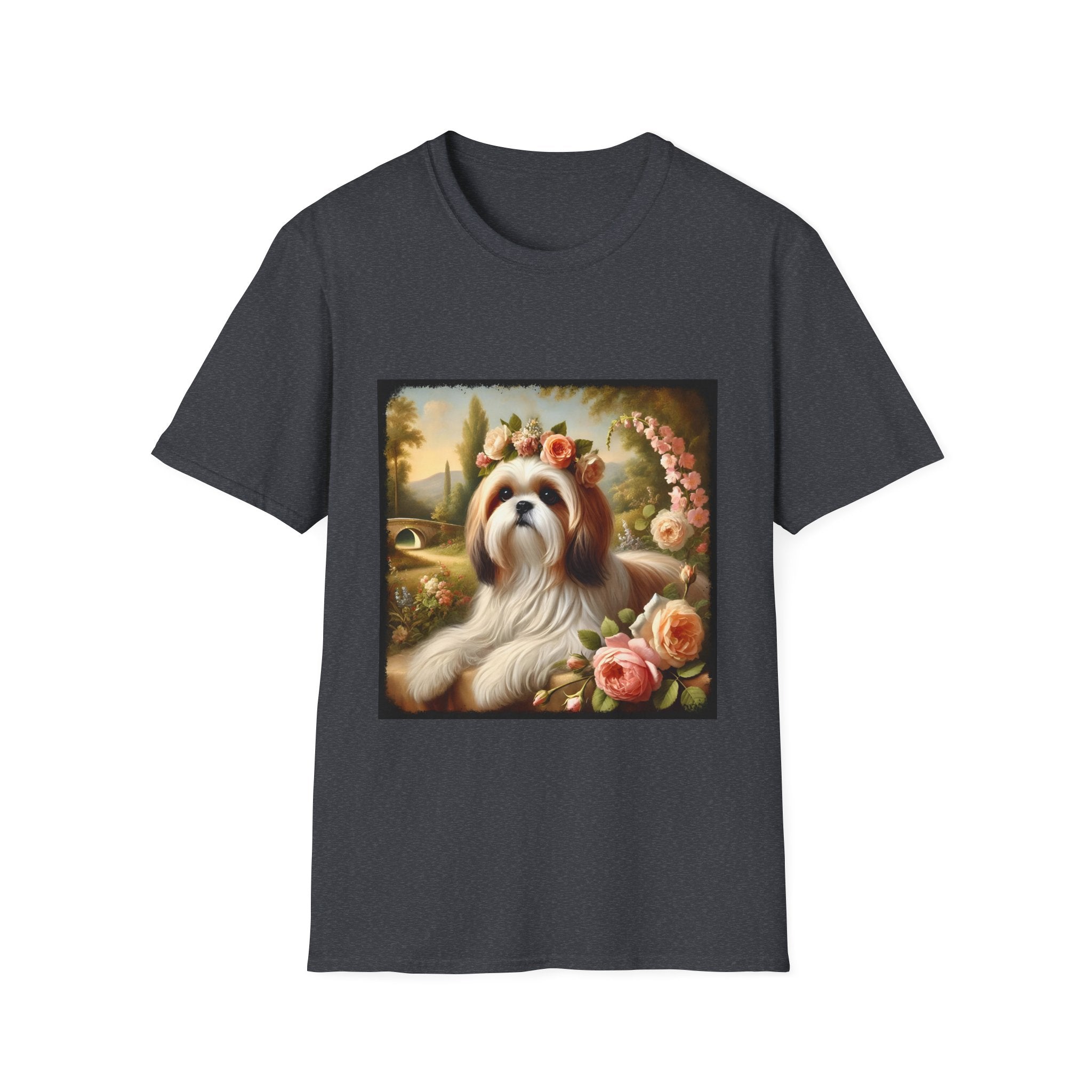 Shih Tzu Botanical Beauty | Unisex Dog T-Shirt