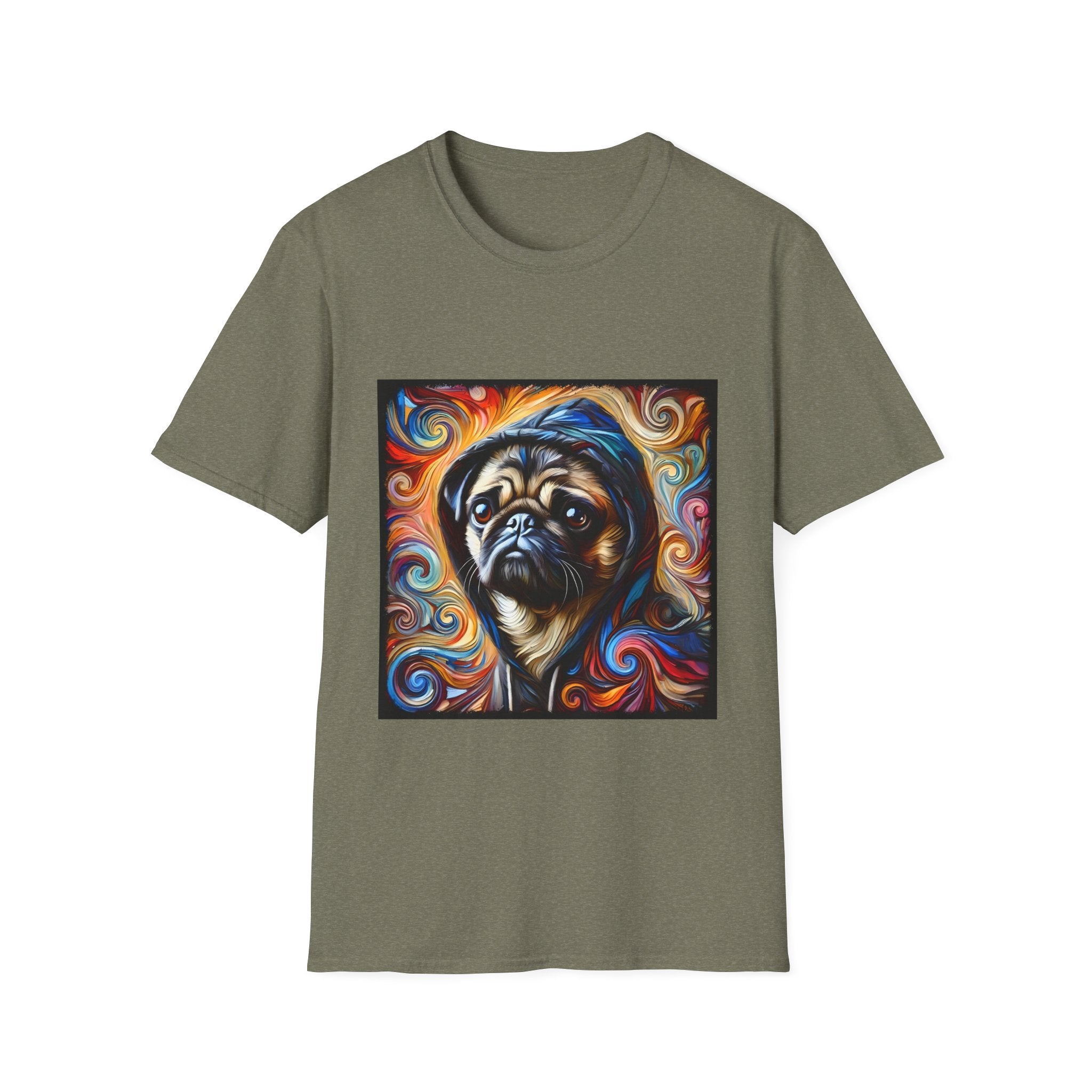Pug Relaxed Swirl | Unisex Dog T-Shirt