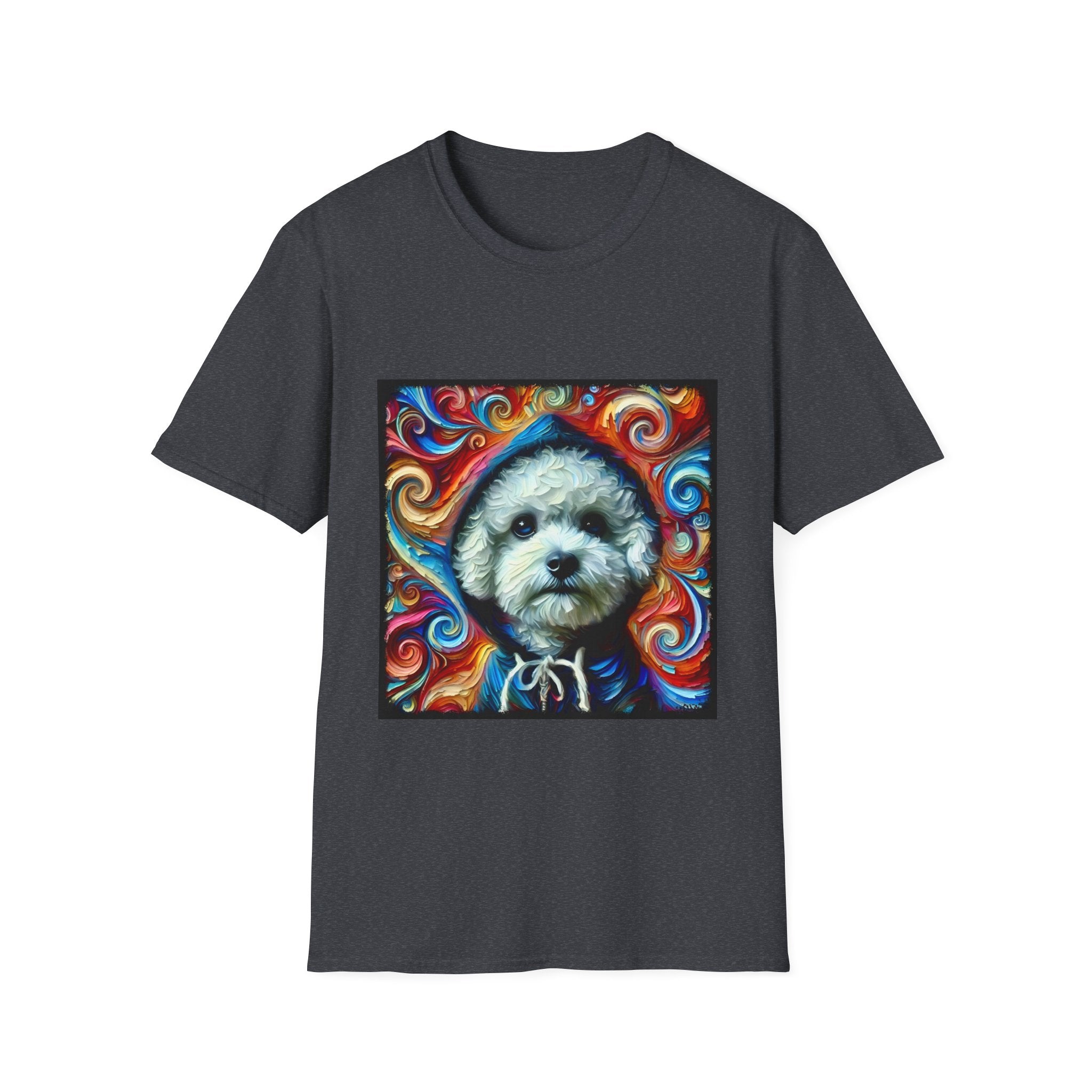 Bichon Frise Street Swirl | Unisex Dog T-Shirt