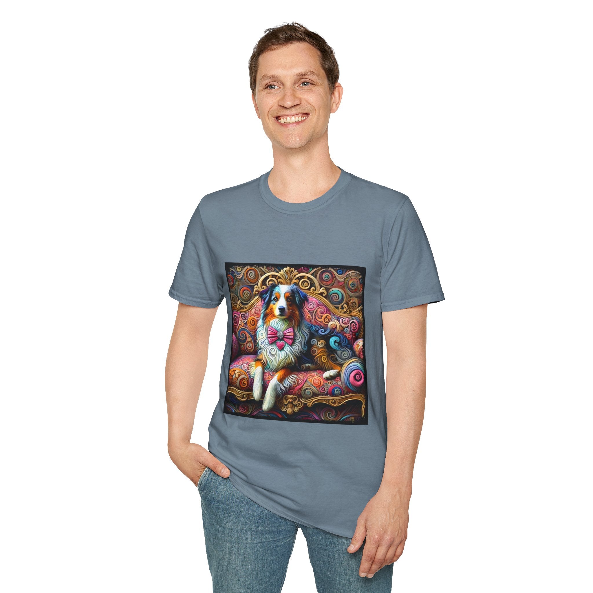Australian Shepherd Love Swirl | Unisex Dog T-Shirt