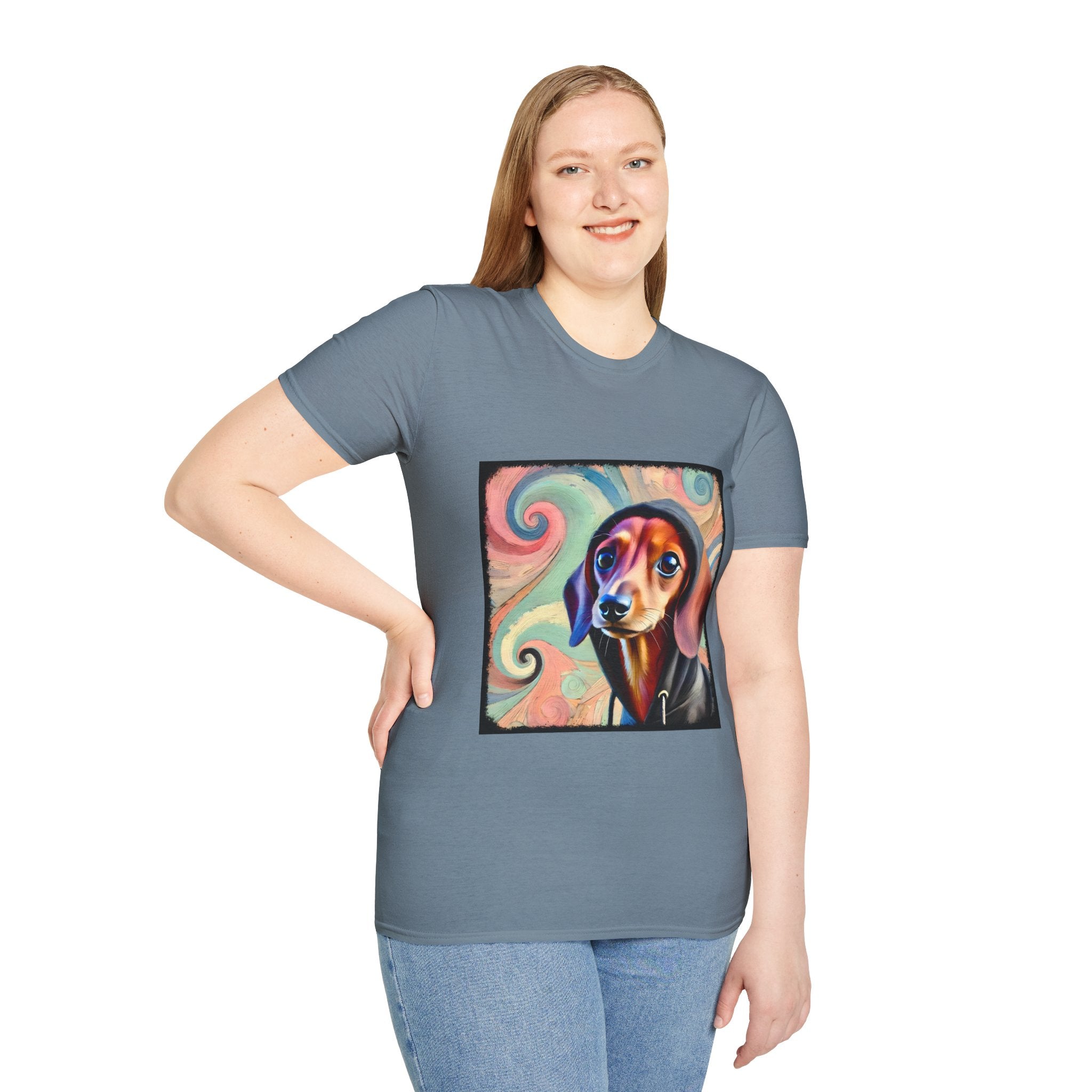 Dachshund Pastel Swirl | Unisex Dog T-Shirt