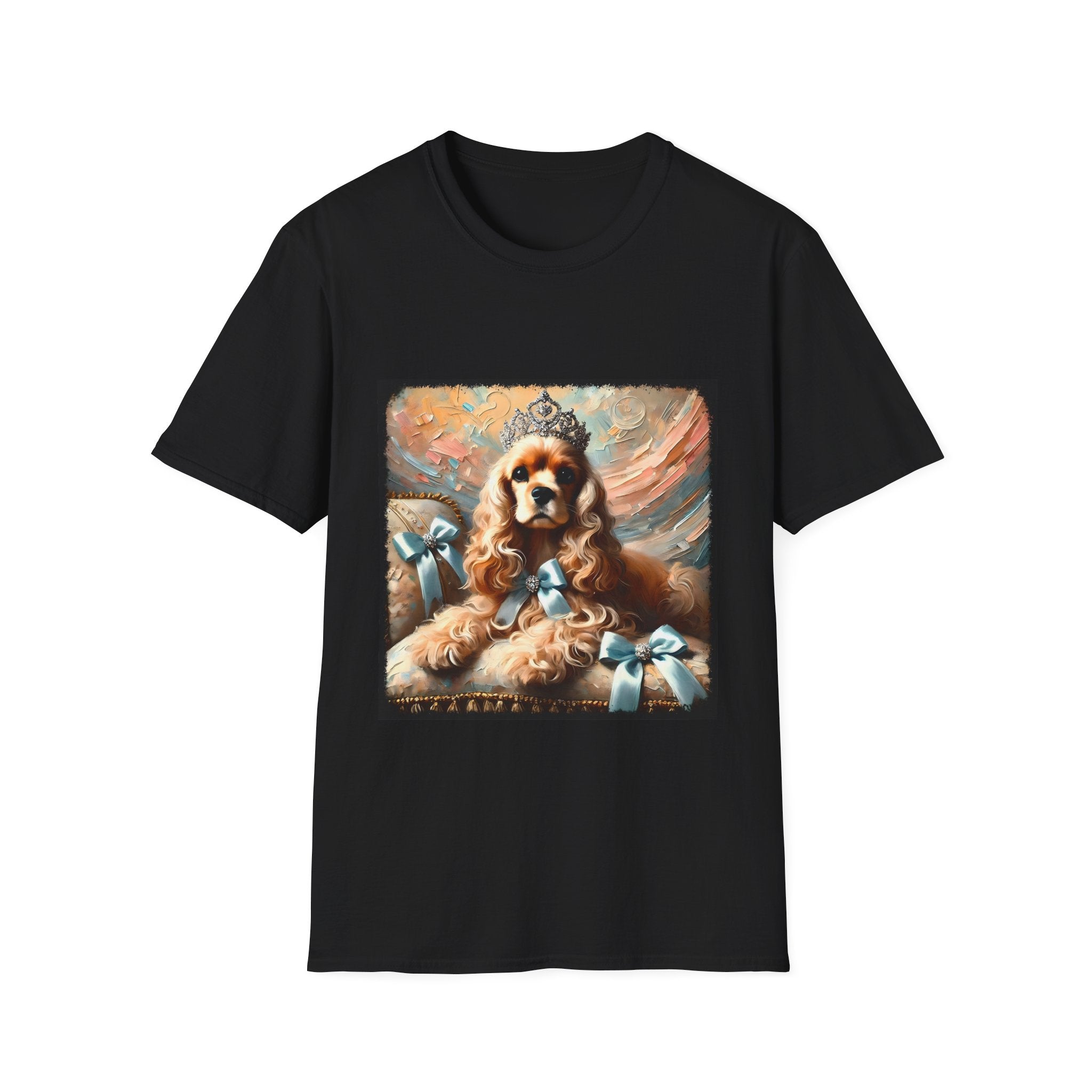 Cocker Spaniel Diamond Tiara Classic | Unisex Dog T-Shirt