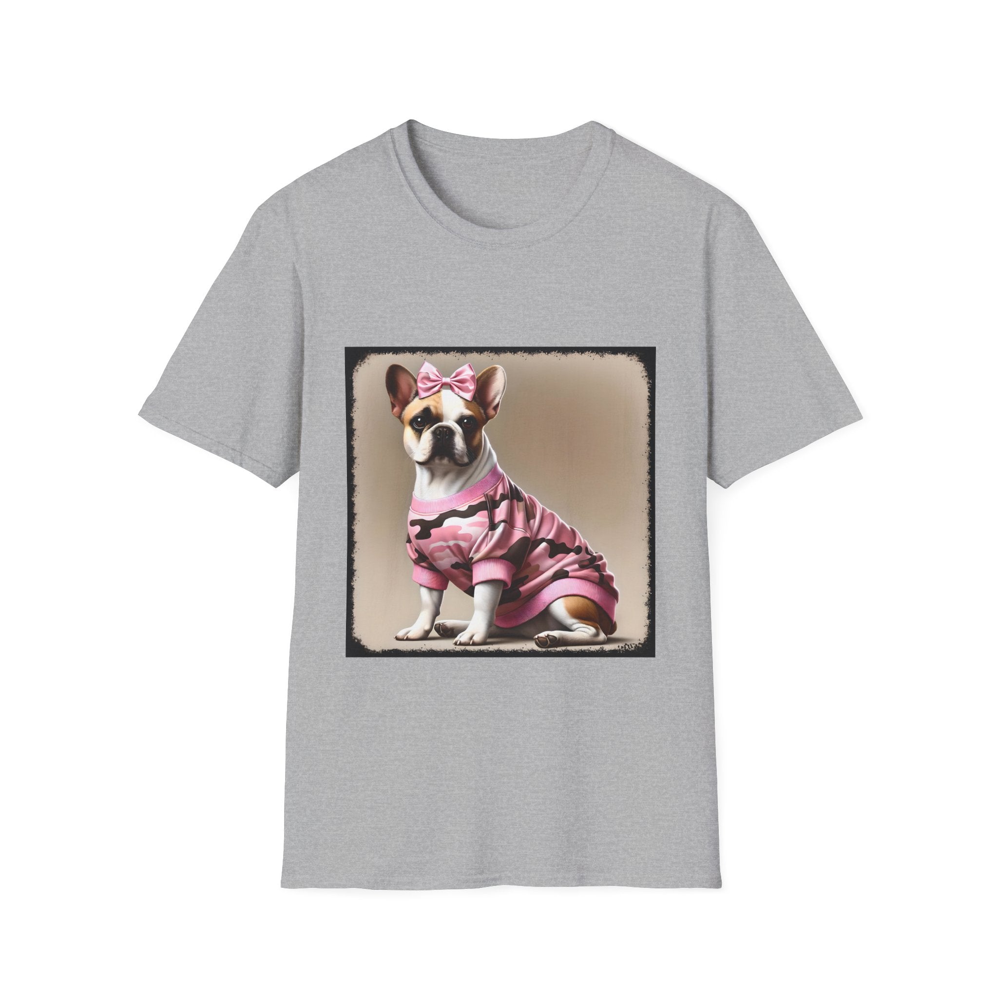 French Bulldog Camo Chic | Unisex Dog T-Shirt