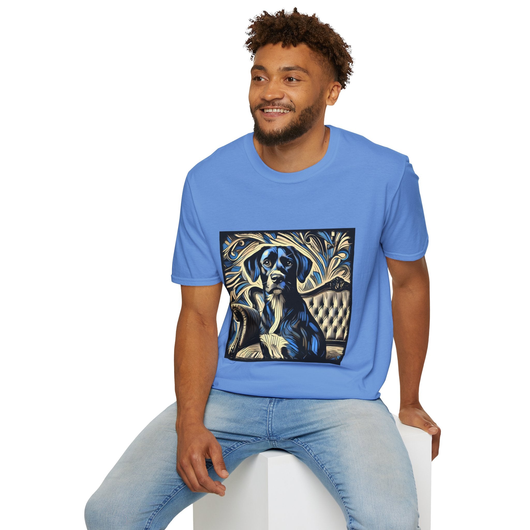 Labrador Retriever Blue Swirl | Unisex Dog T-Shirt
