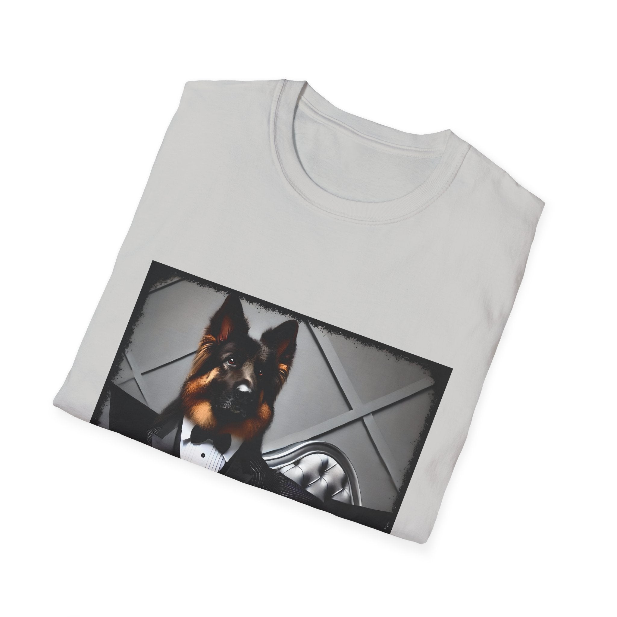 German Shepherd Debonaire Dude | Unisex Dog T-Shirt