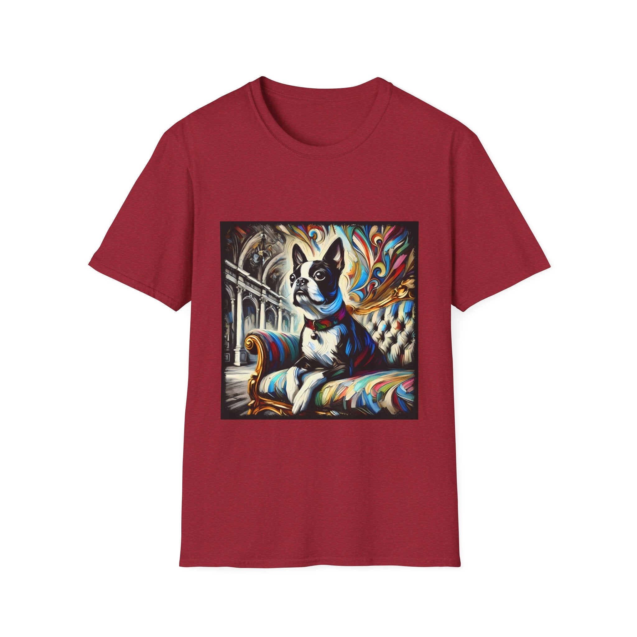 Boston Terrier Bold Swirl | Unisex Dog T-Shirt