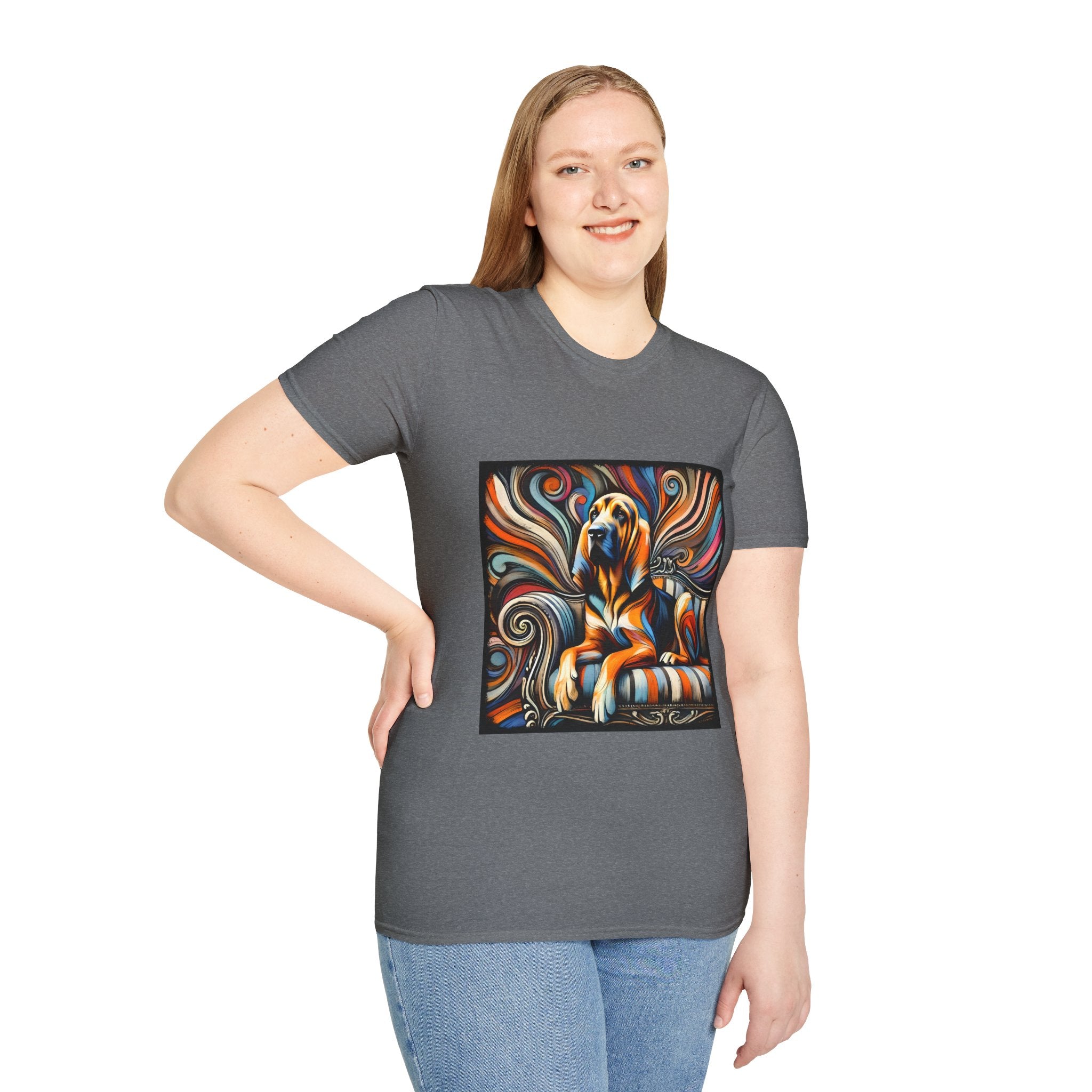 Bloodhound Fancy Swirl | Unisex Dog T-Shirt