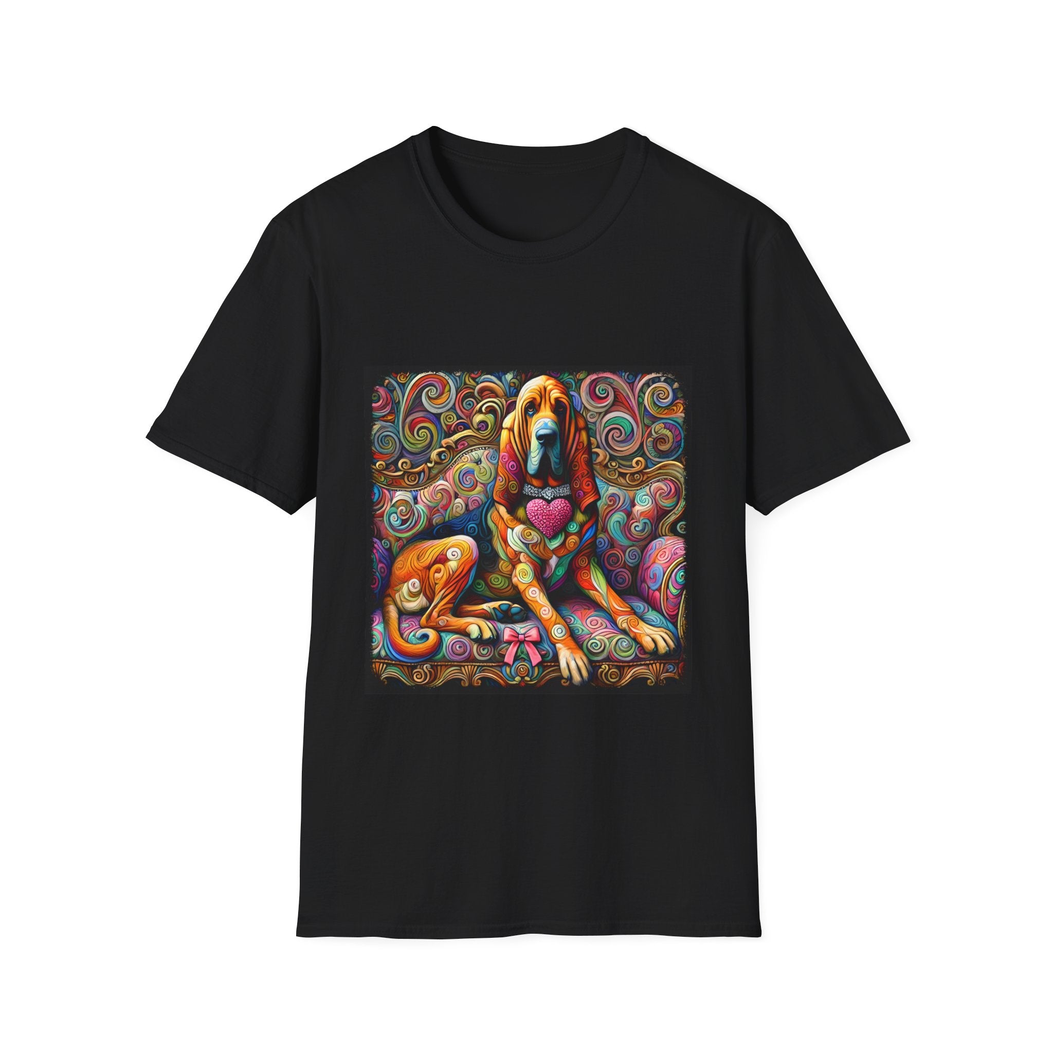 Bloodhound Love Swirl | Unisex Dog T-Shirt