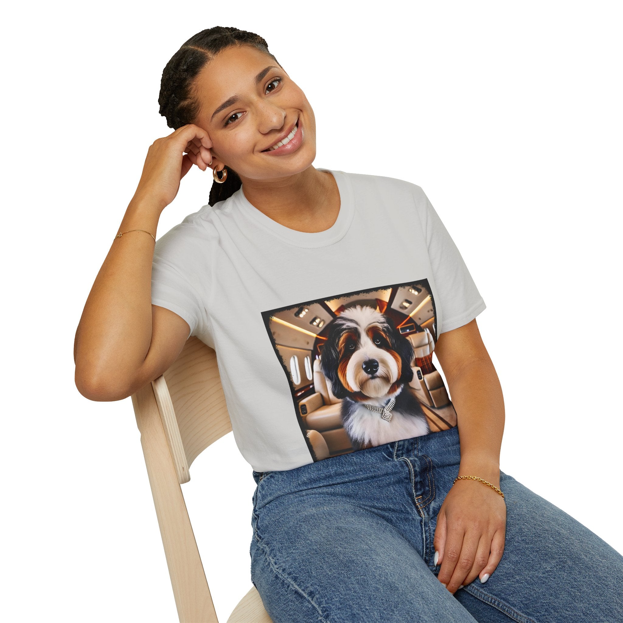Bernedoodle Jet Setter | Unisex Dog T-Shirt