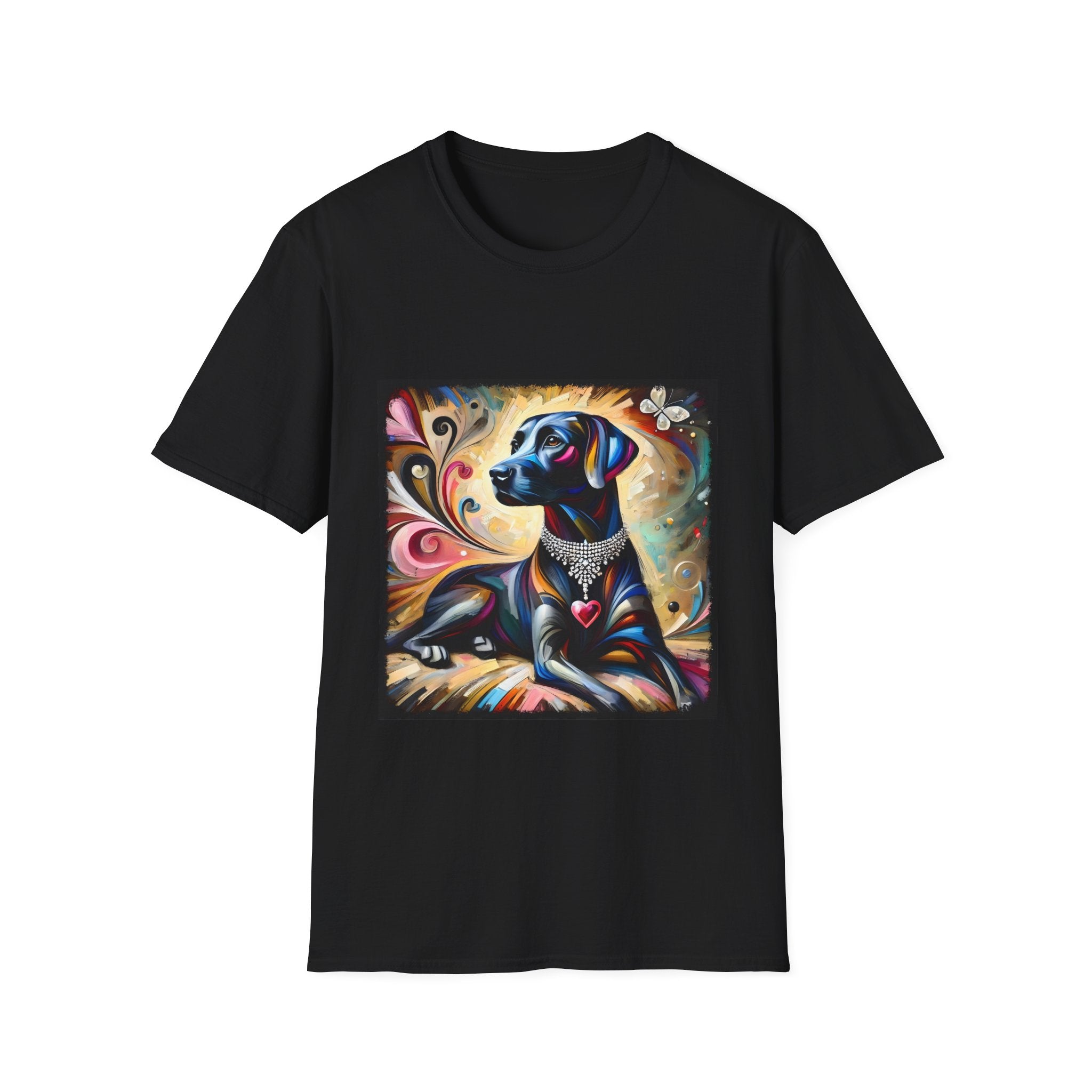 Labrador Retriever Diamond Heart Swirl | Unisex Dog T-Shirt