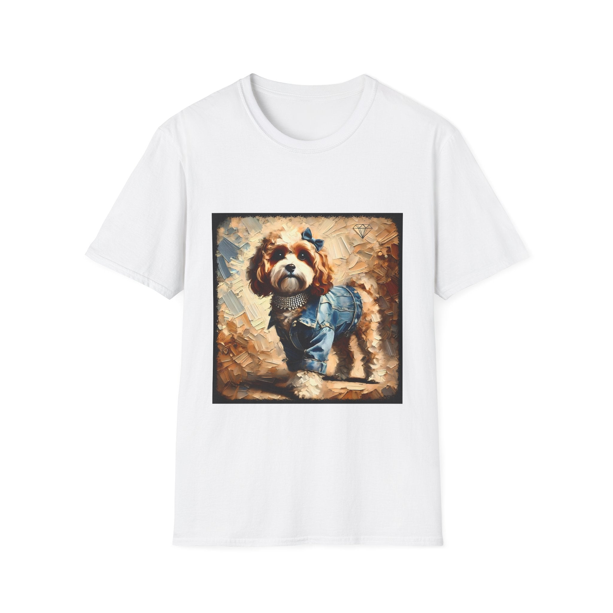 Cavapoo Denim Diva Classic | Unisex Dog T-Shirt