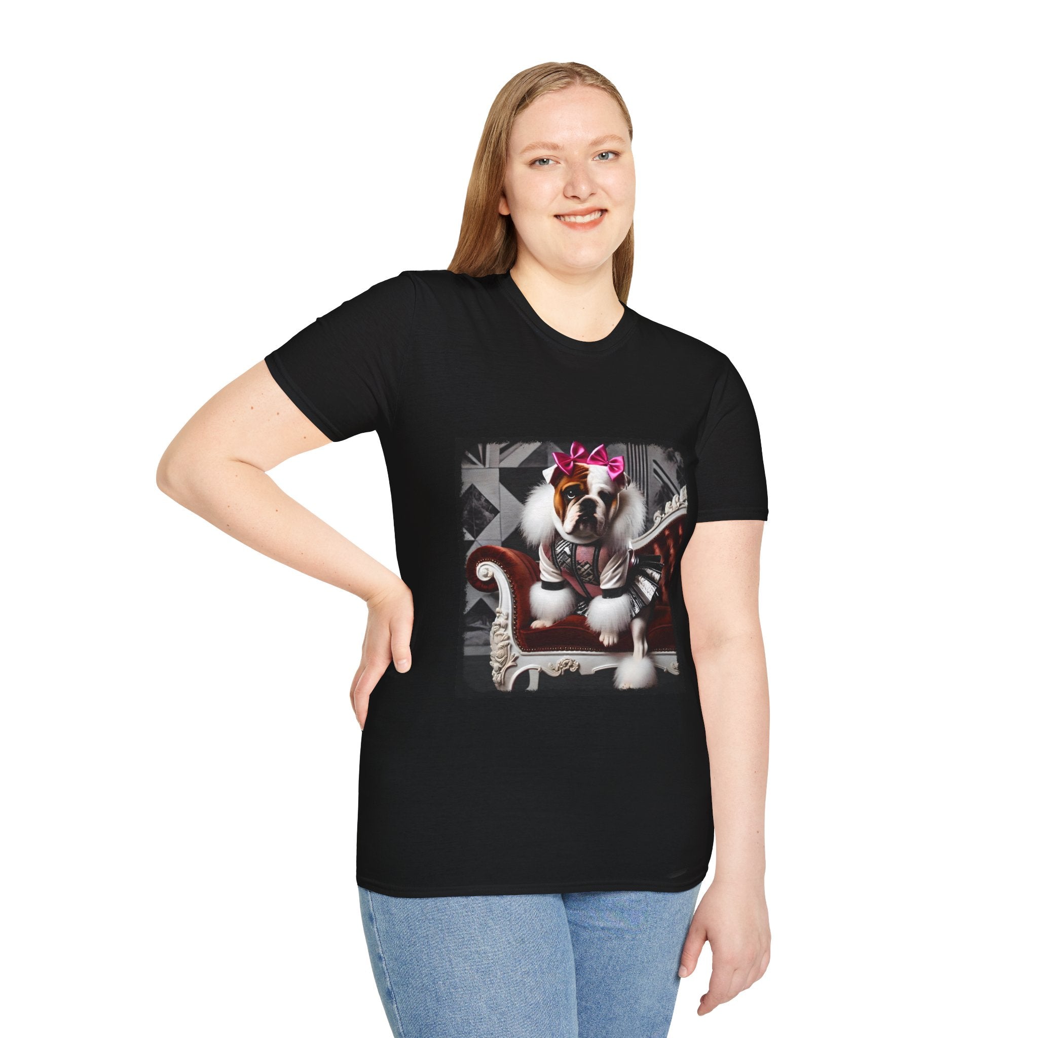Bulldog Chic Rocker | Unisex Dog T-Shirt