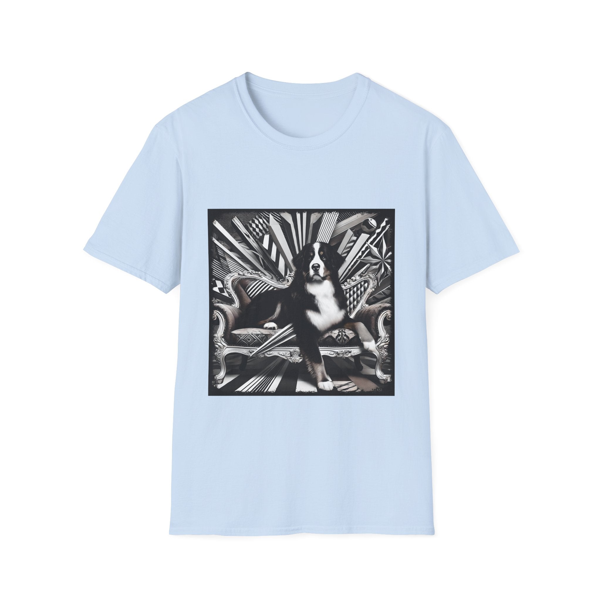 Bernese Mountain Dog B&W Bold | Unisex Dog T-Shirt