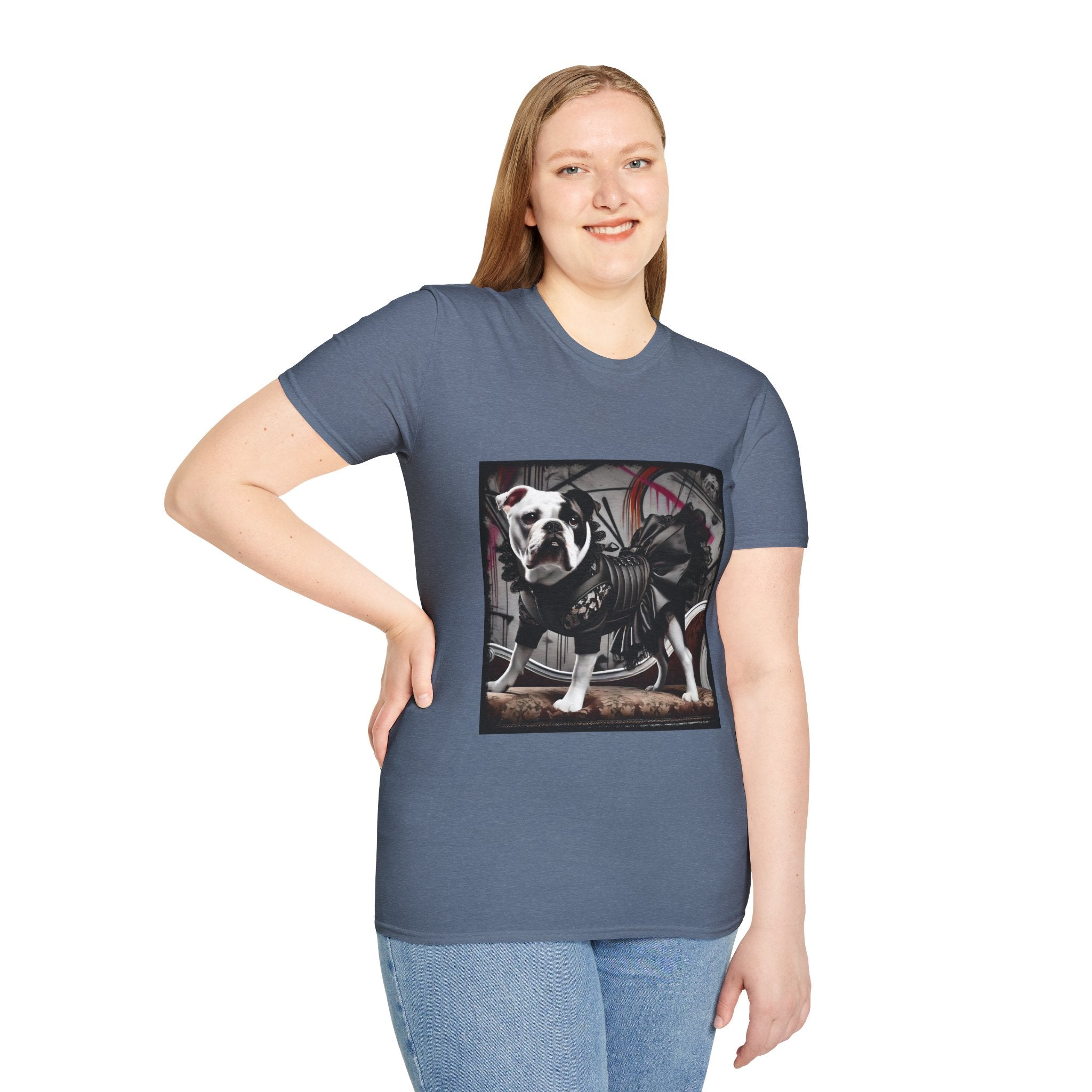 Bulldog Chic Charm | Unisex Dog T-Shirt