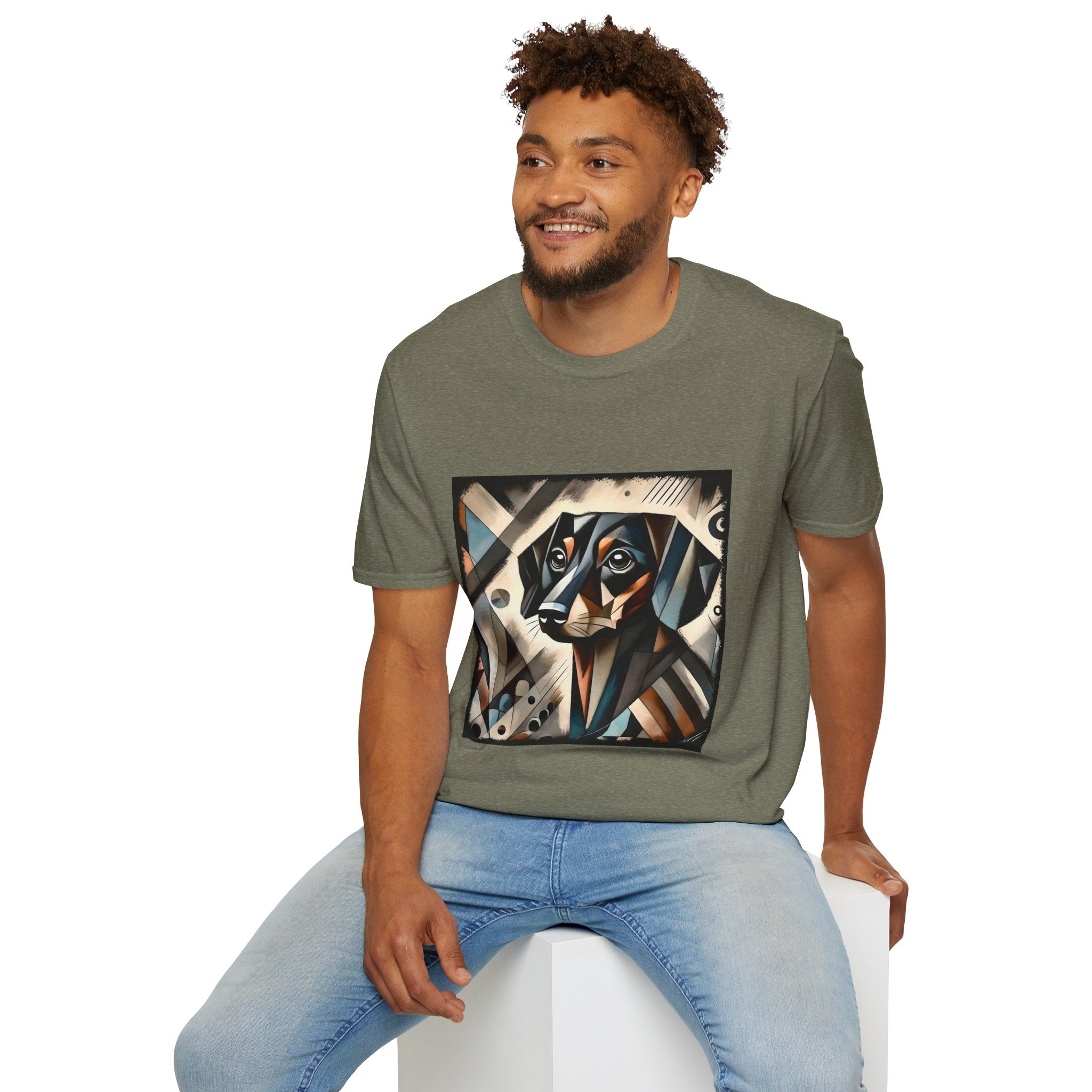 Dachshund Bold Geometric | Unisex Dog T-Shirt