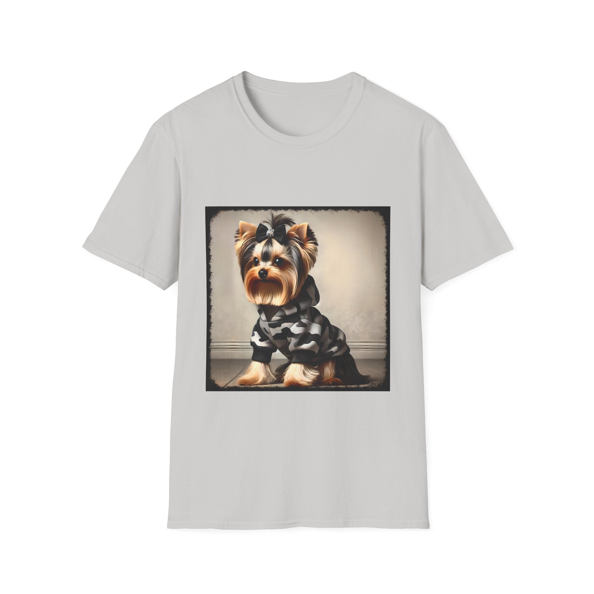 Yorkshire Terrier Black Camo Bombshell | Unisex Dog T-Shirt