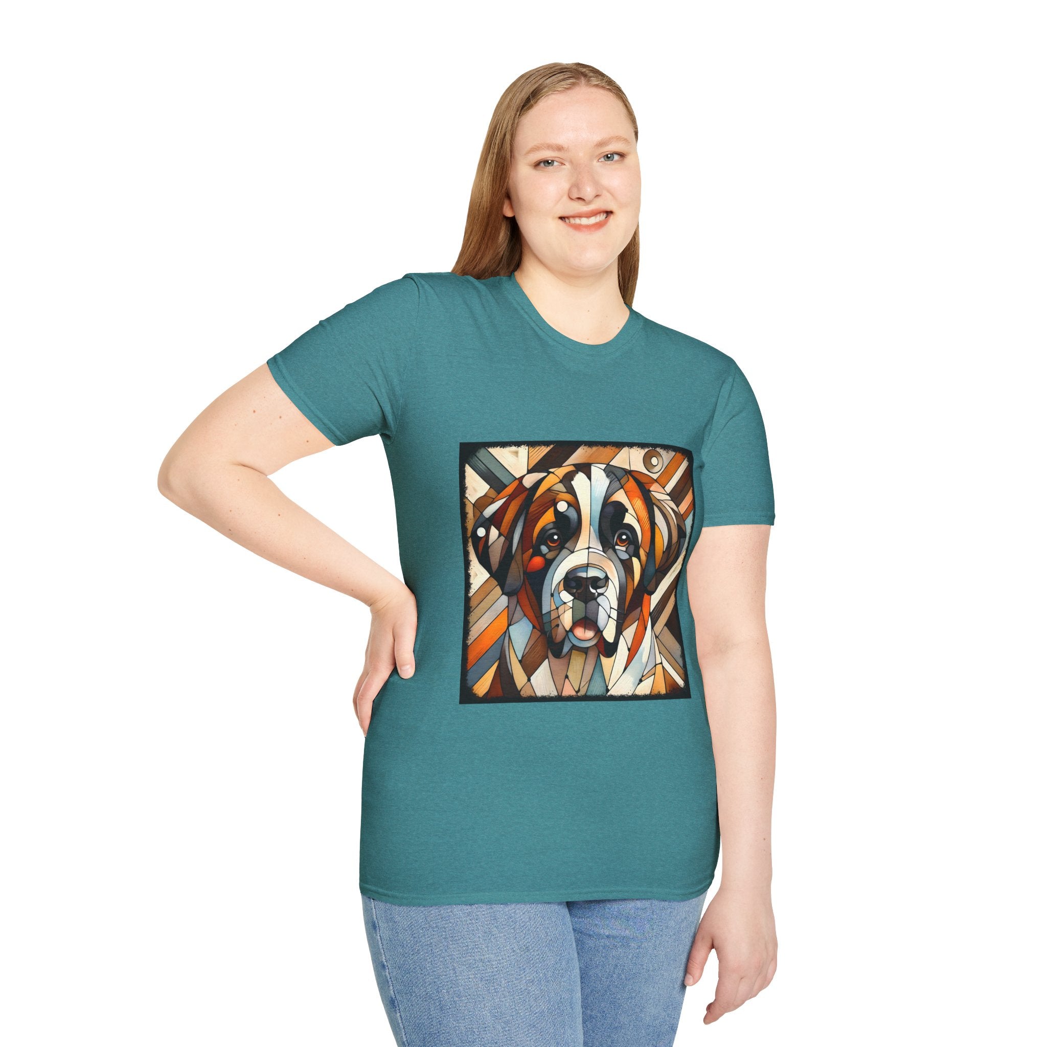 Saint Bernard Bold Geometric | Unisex Dog T-Shirt