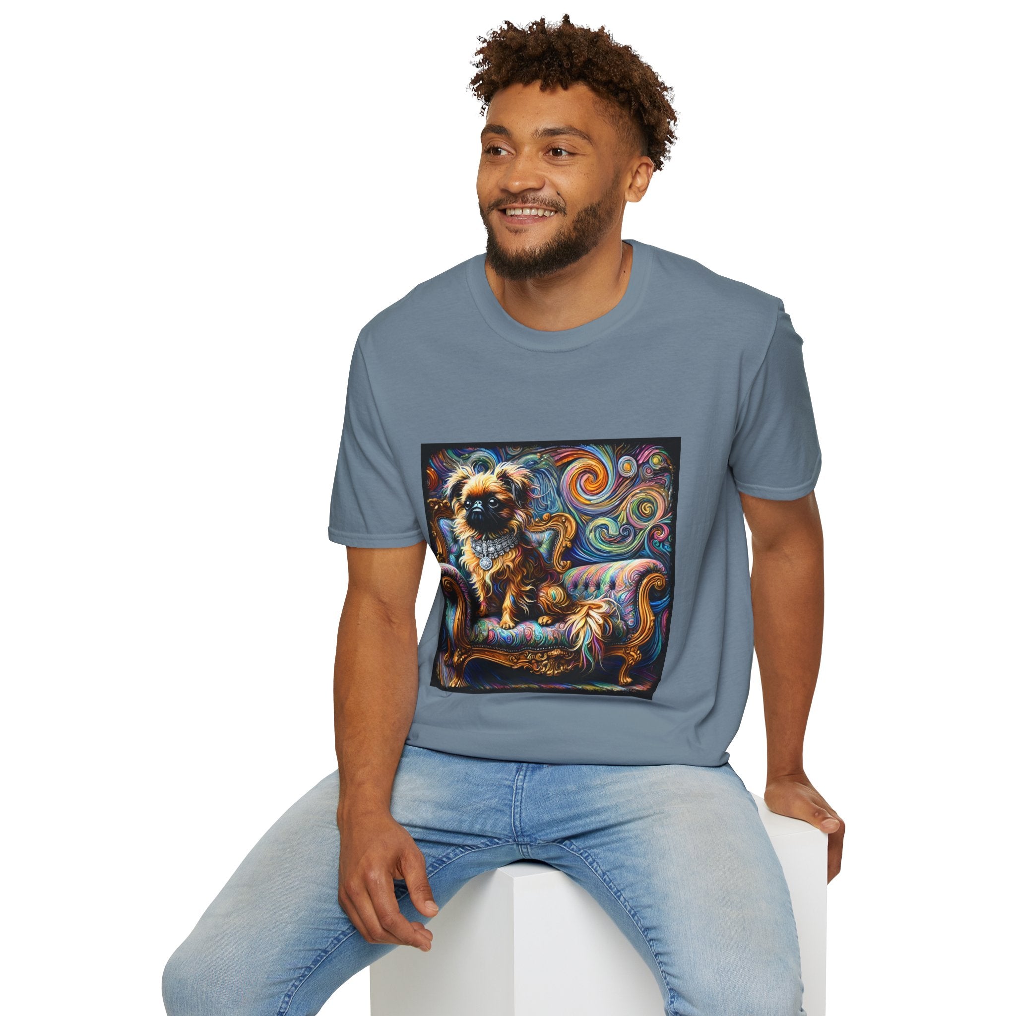 Brussels Griffon Diamond Swirl | Unisex Dog T-Shirt