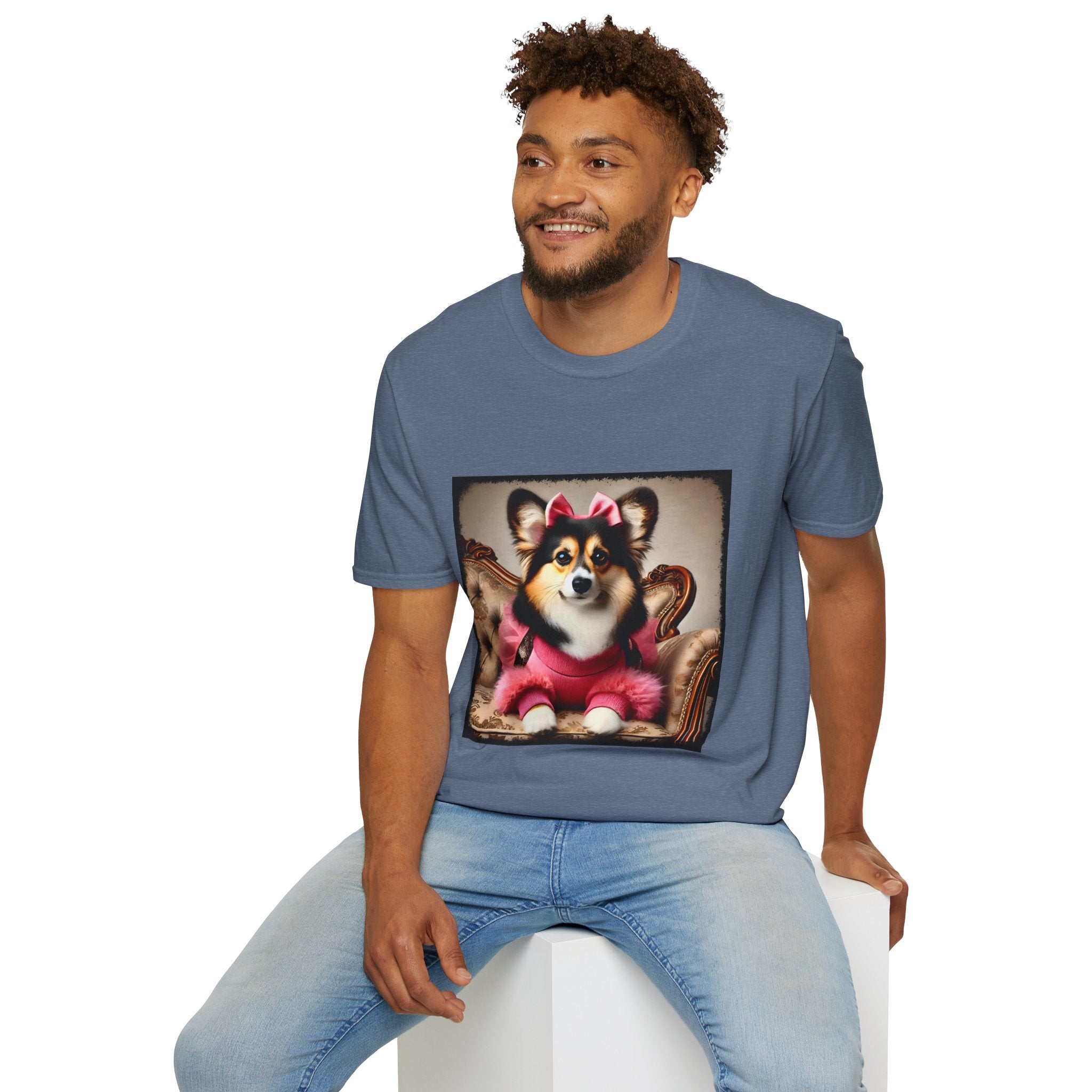 Pembroke Welsh Corgi Pink Luxe | Unisex Dog T-Shirt