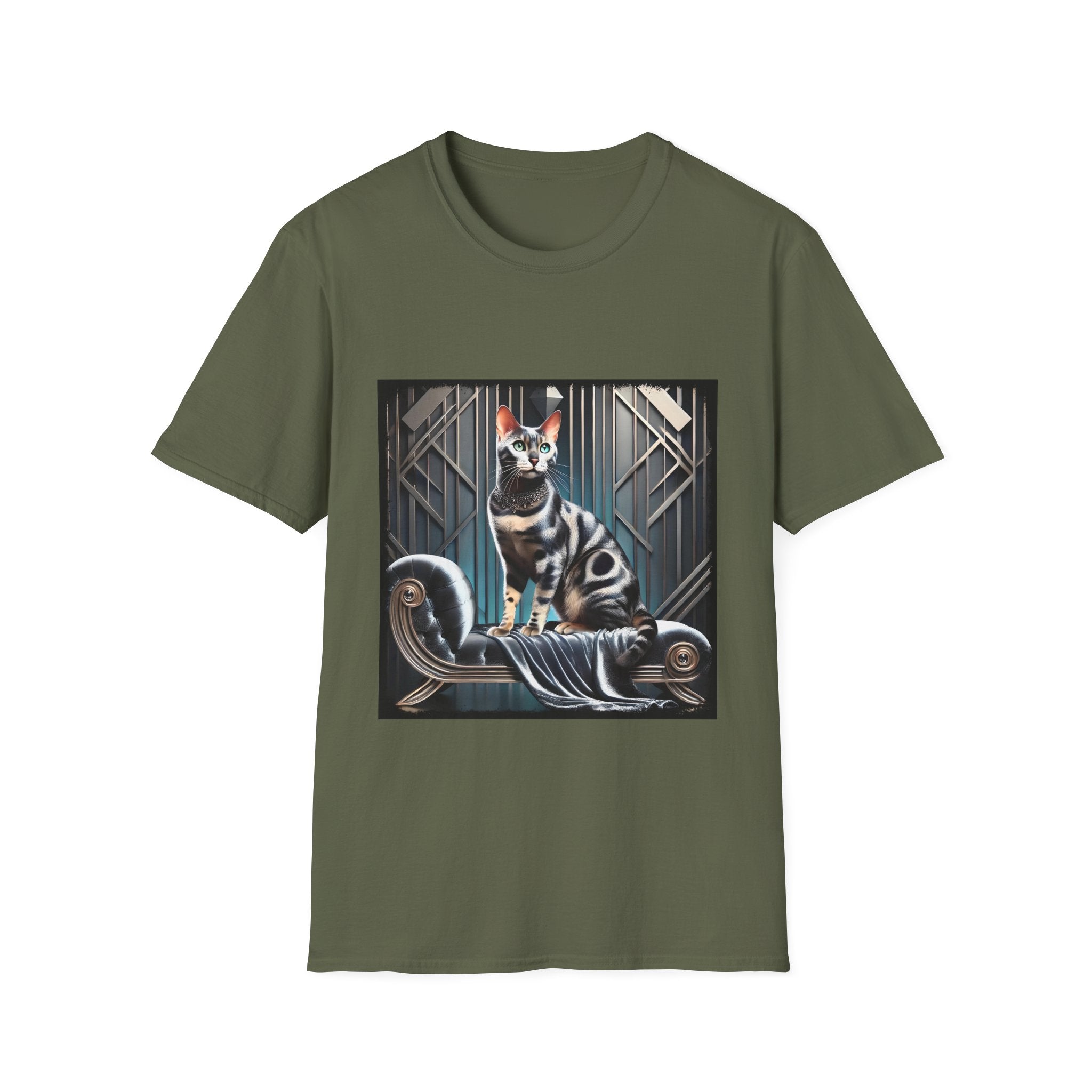 Bengal Cat Silver Icon | Unisex Cat T-Shirt