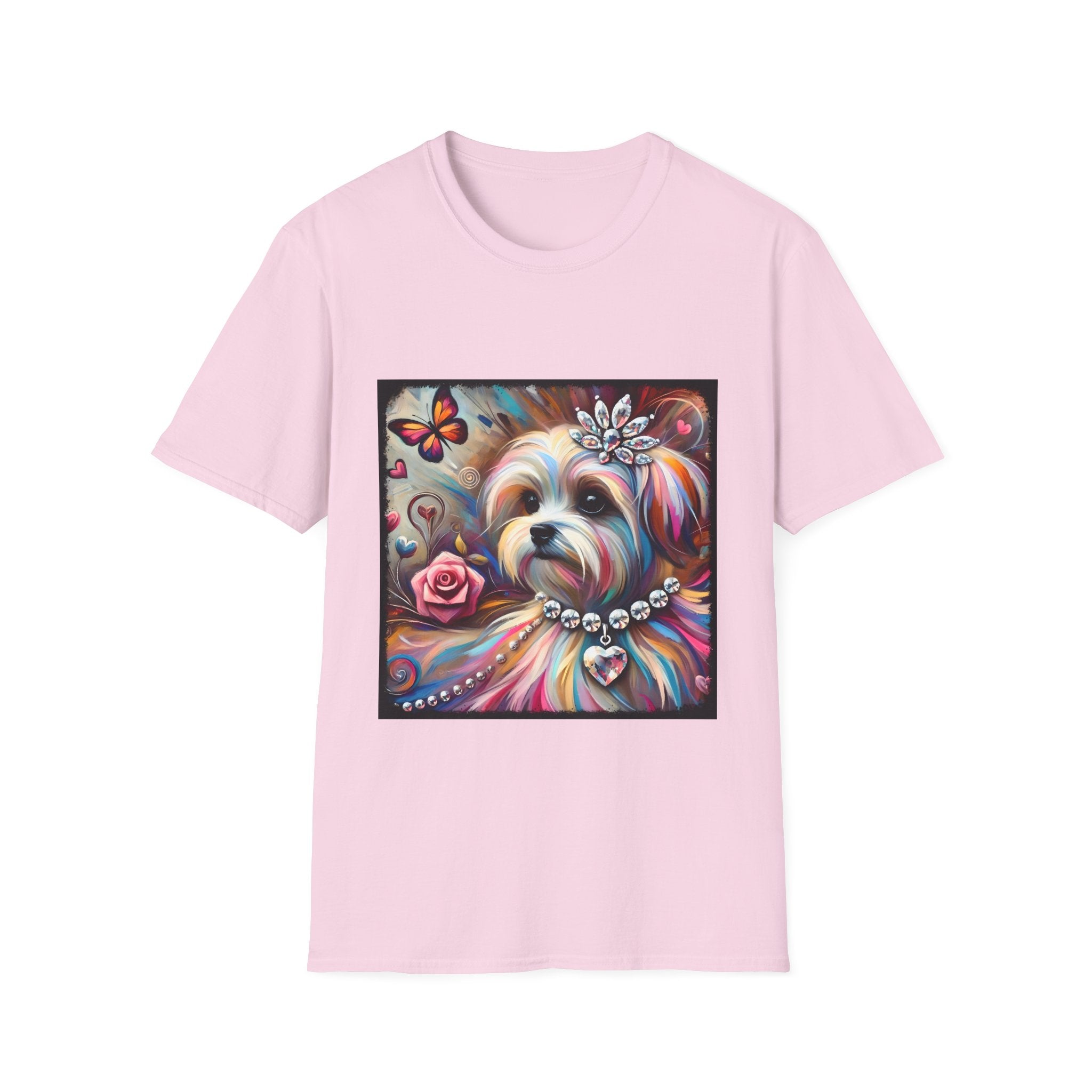 Maltese Diamond Heart Classic | Unisex Dog T-Shirt