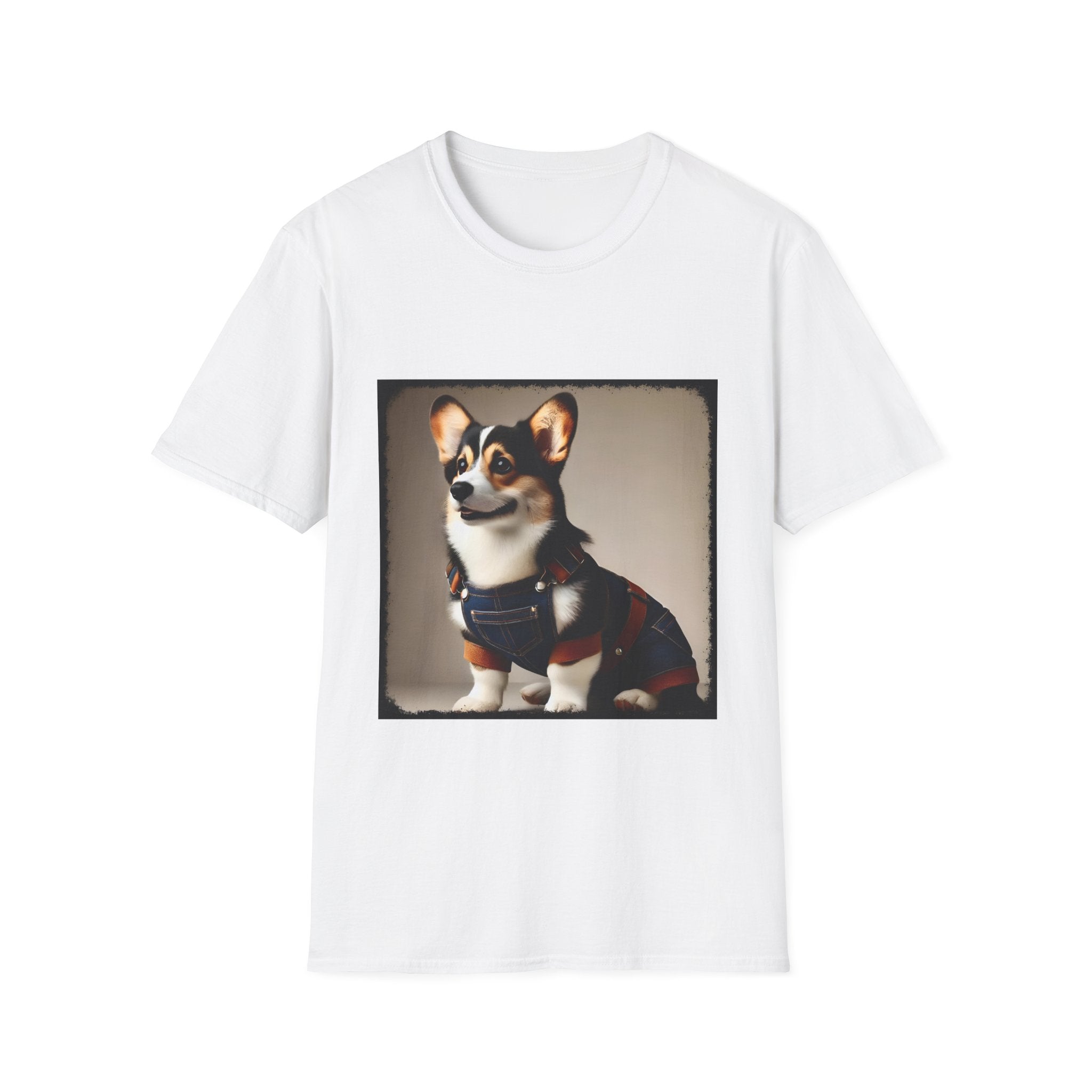 Pembroke Welsh Corgi Denim Dude | Unisex Dog T-Shirt