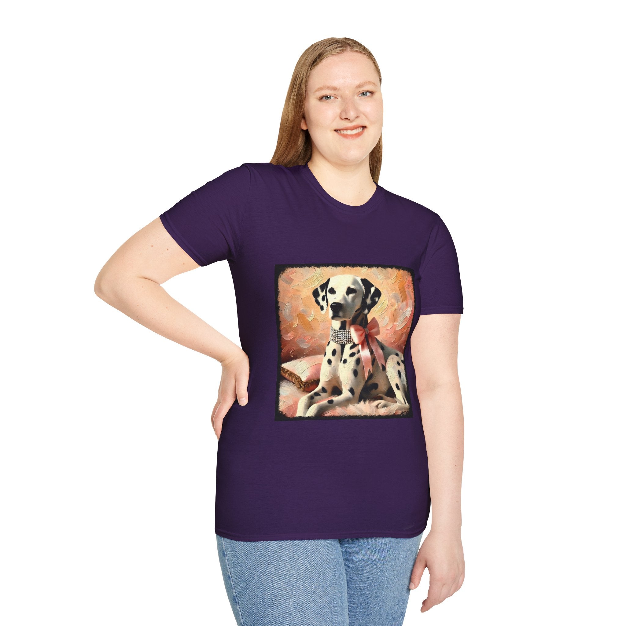 Dalmatian Diamond Bow Classic | Unisex Dog T-Shirt