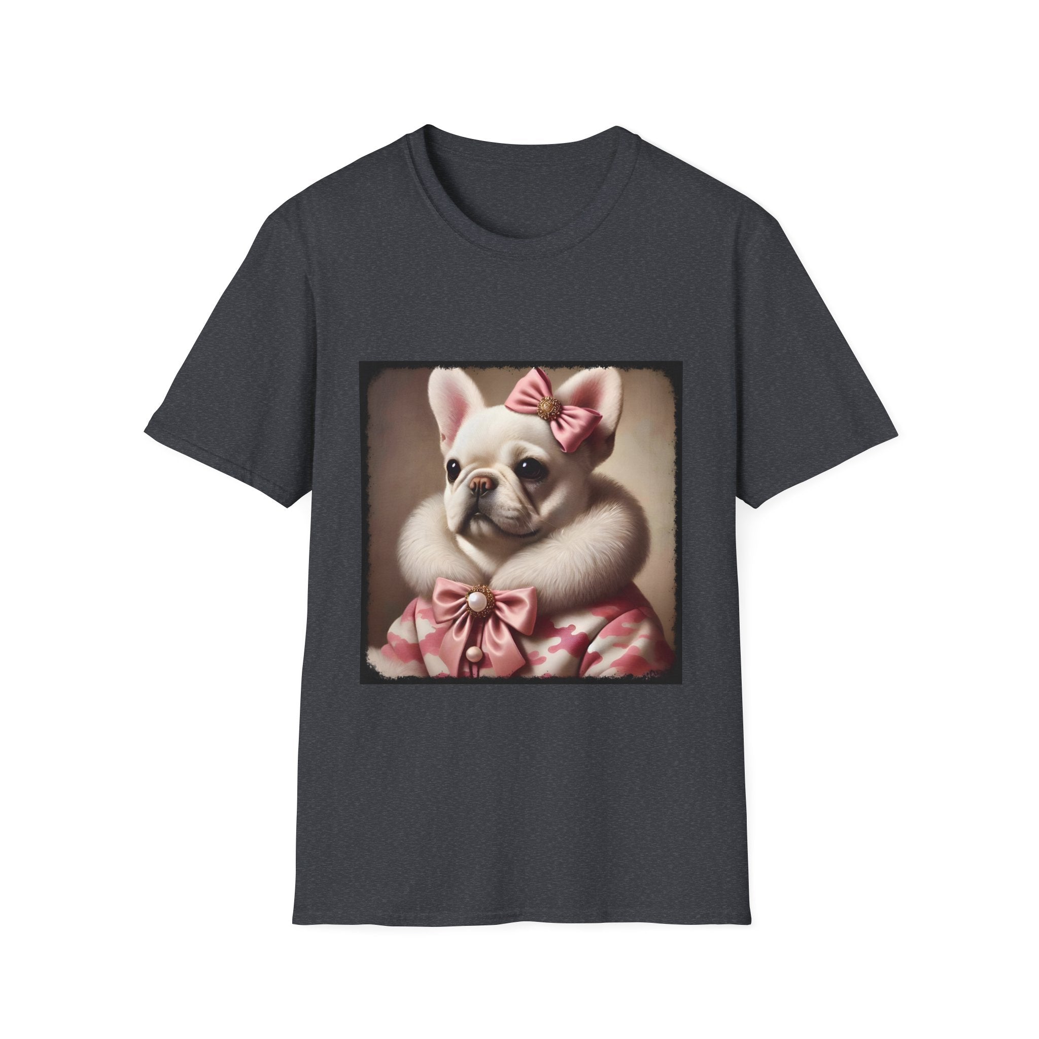 French Bulldog Camo Snow Princess | Unisex Softstyle T-Shirt