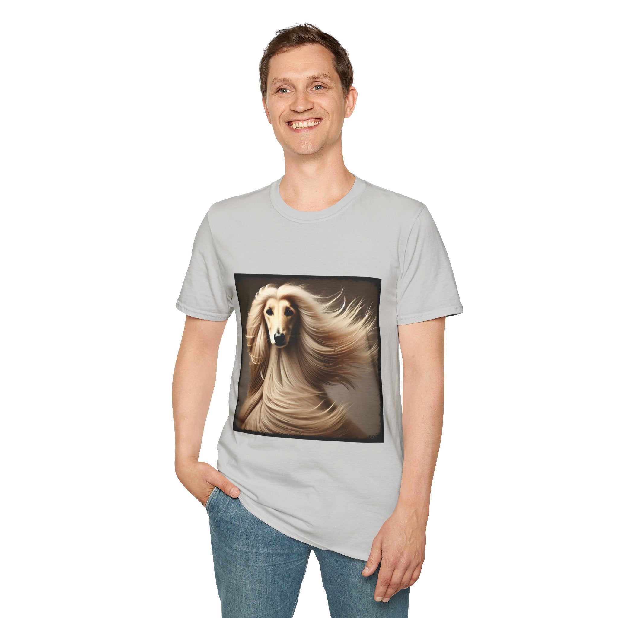 Afghan Hound Sultry Supermodel | Unisex Dog T-Shirt