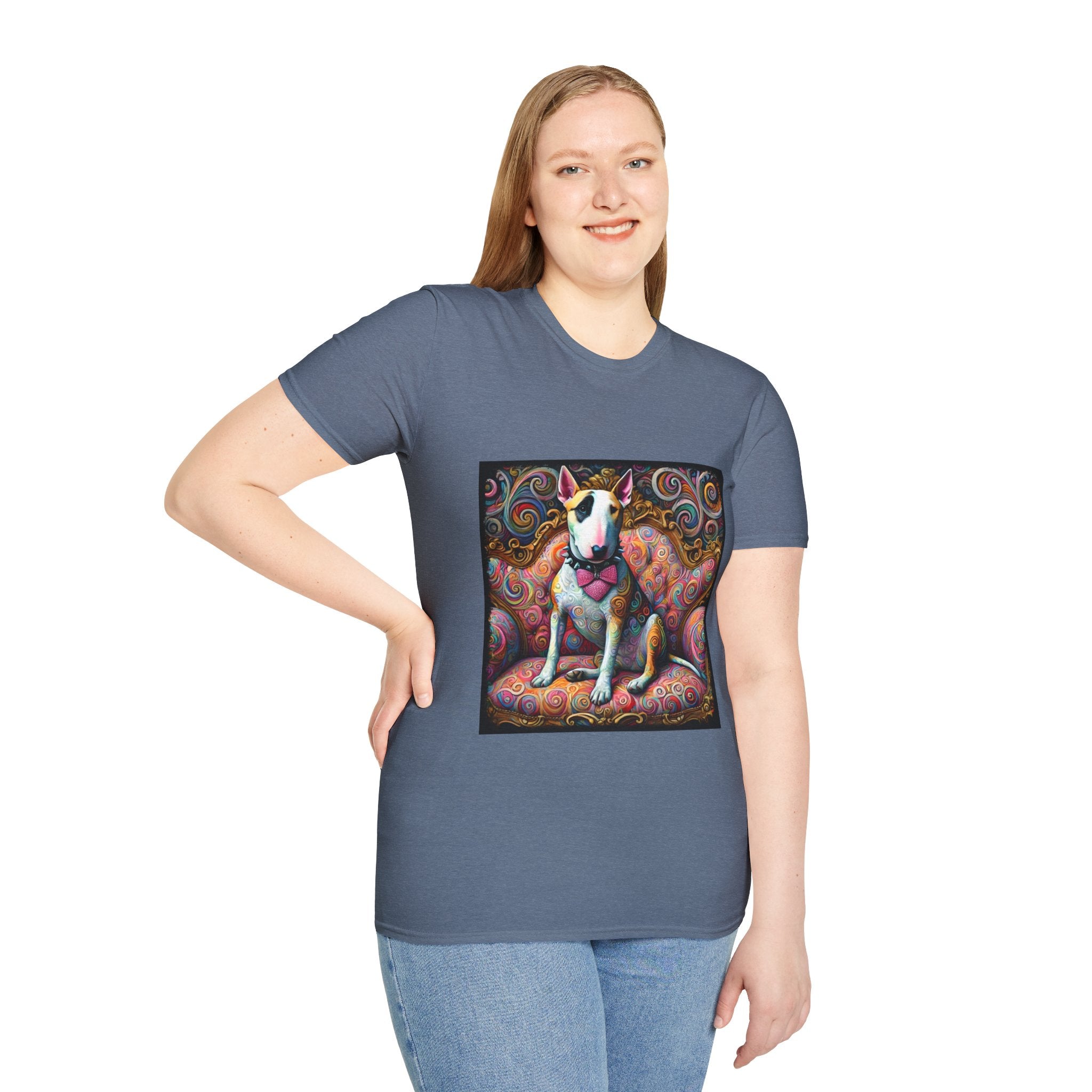 Bull Terrier Love Swirl | Unisex Dog T-Shirt