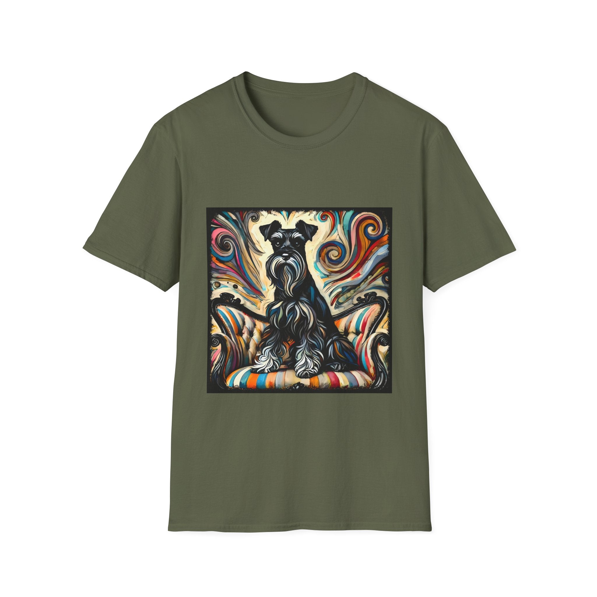 Schnauzer Vivid Swirl | Unisex Dog T-Shirt