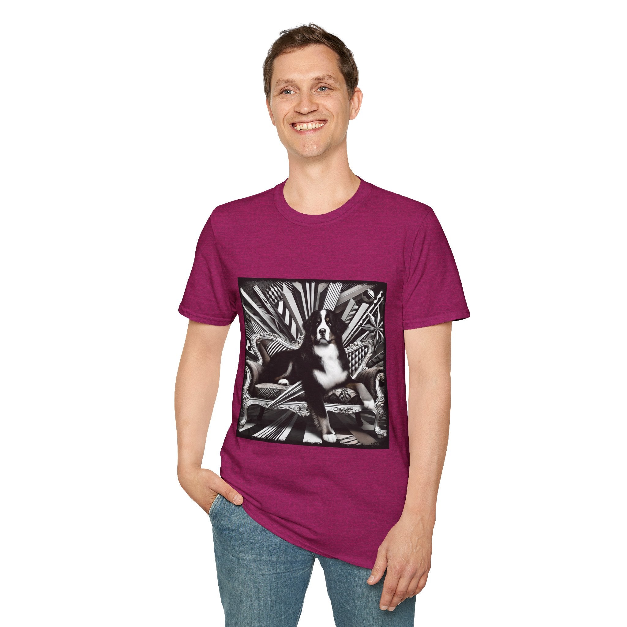 Bernese Mountain Dog B&W Bold | Unisex Dog T-Shirt