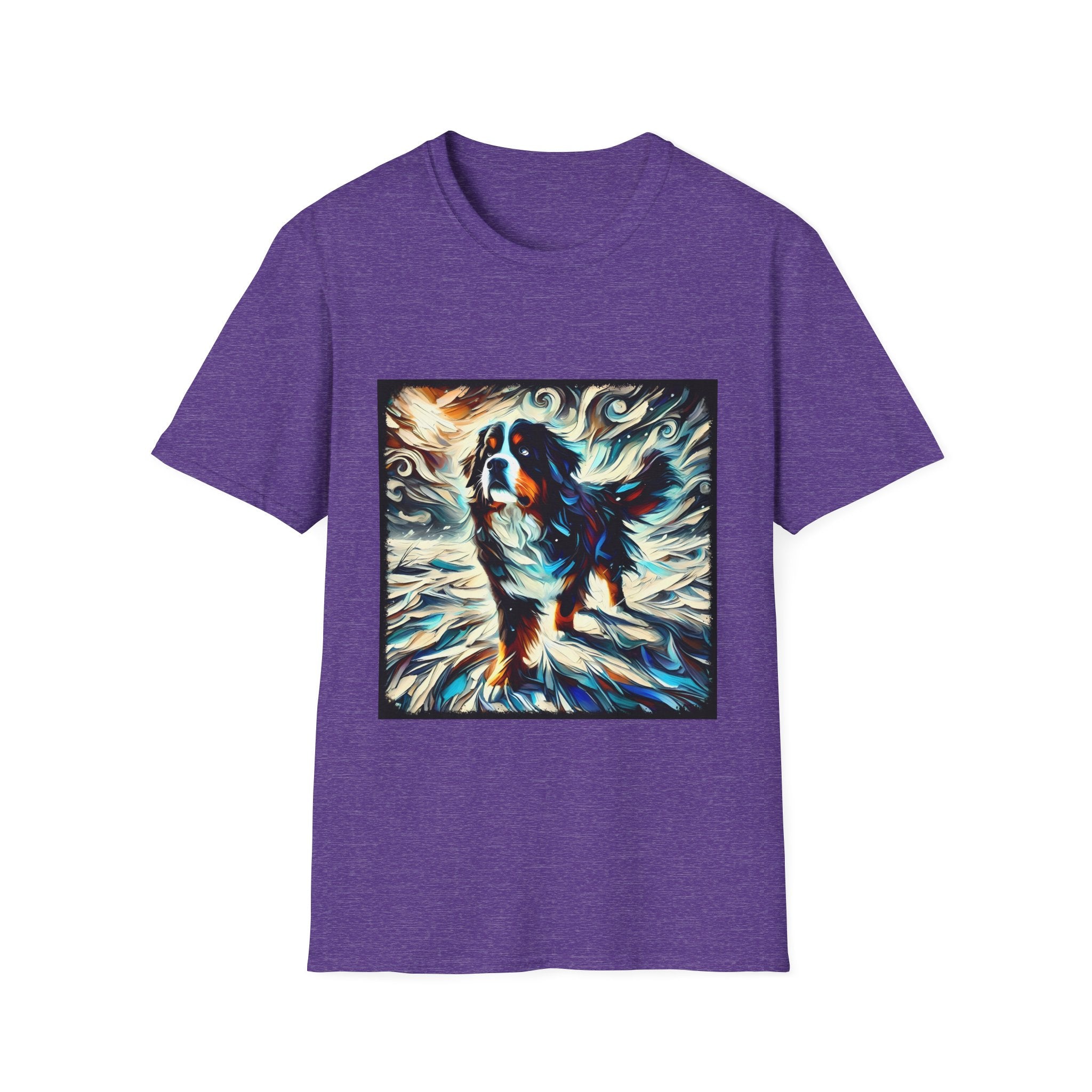 Bernese Mountain Dog Snow Swirl | Unisex Dog T-Shirt