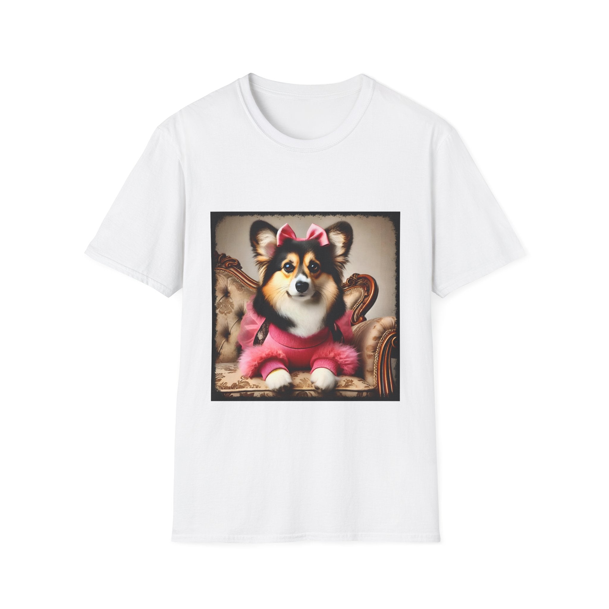 Pembroke Welsh Corgi Pink Luxe | Unisex Dog T-Shirt