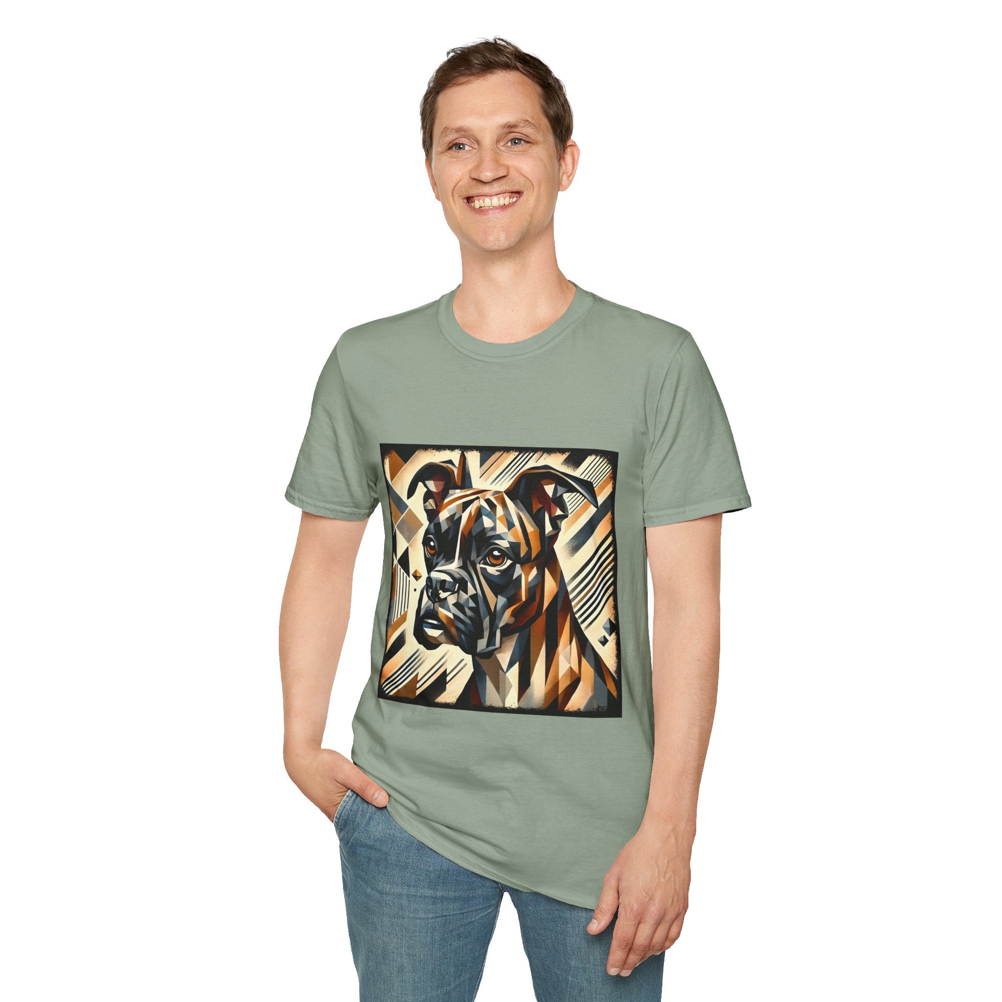 Boxer Modern Geometric | Unisex Dog T-Shirt