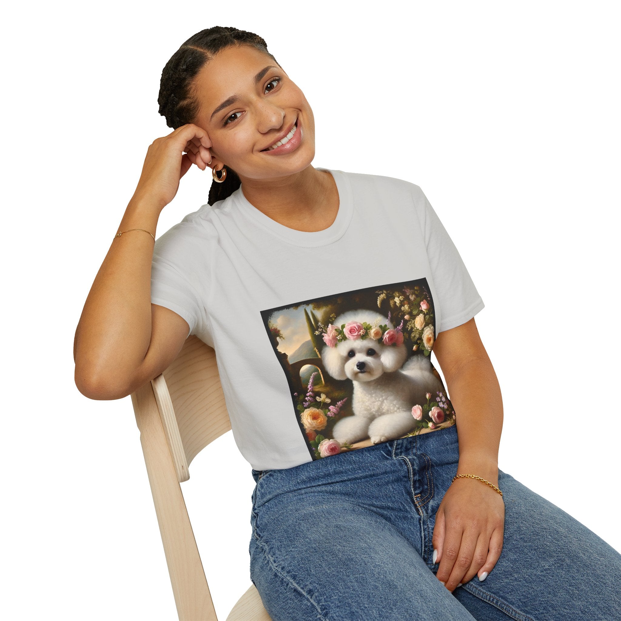 Bichon Frise Botanical Beauty | Unisex Dog T-Shirt