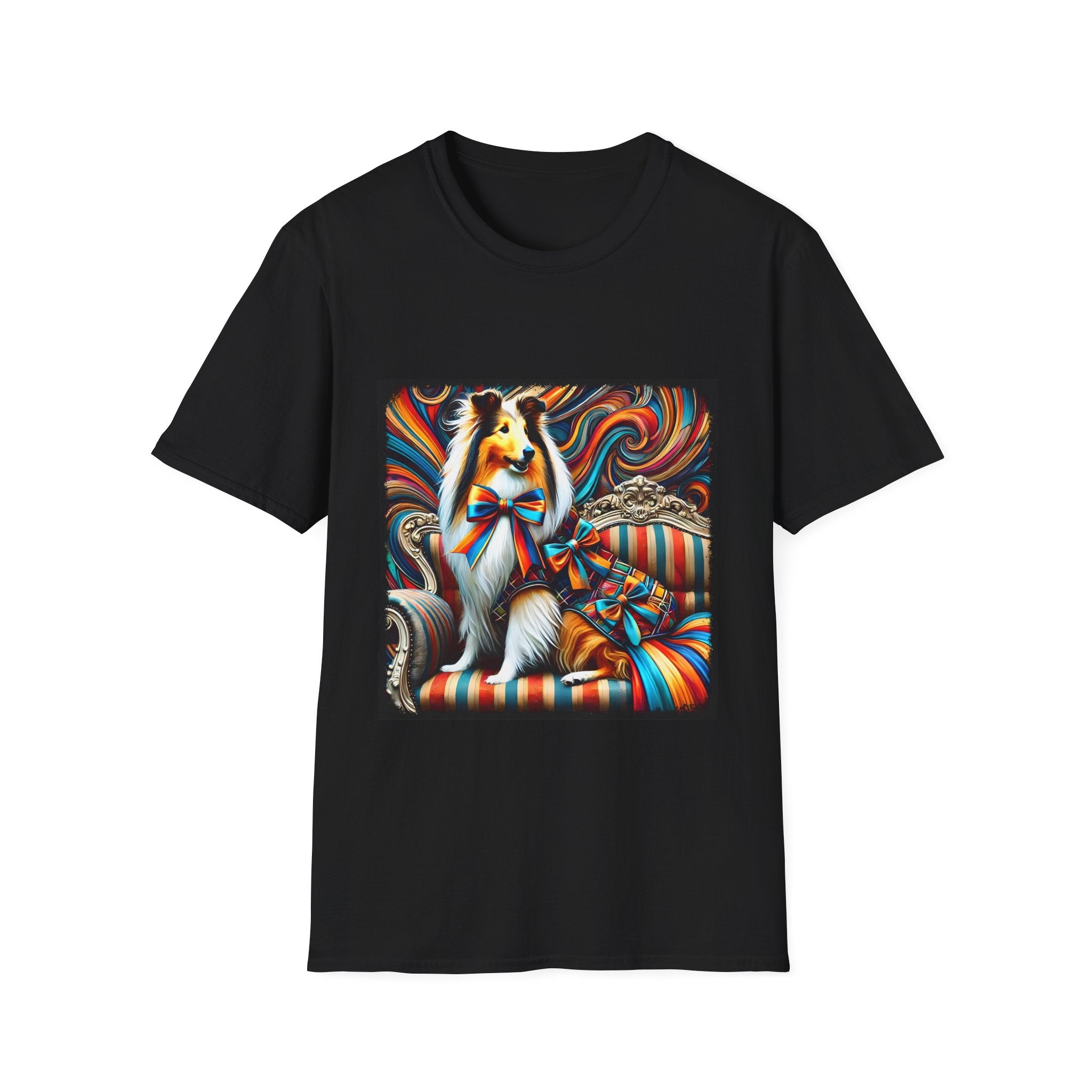 Collie Dynamic Swirl | Unisex Dog T-Shirt