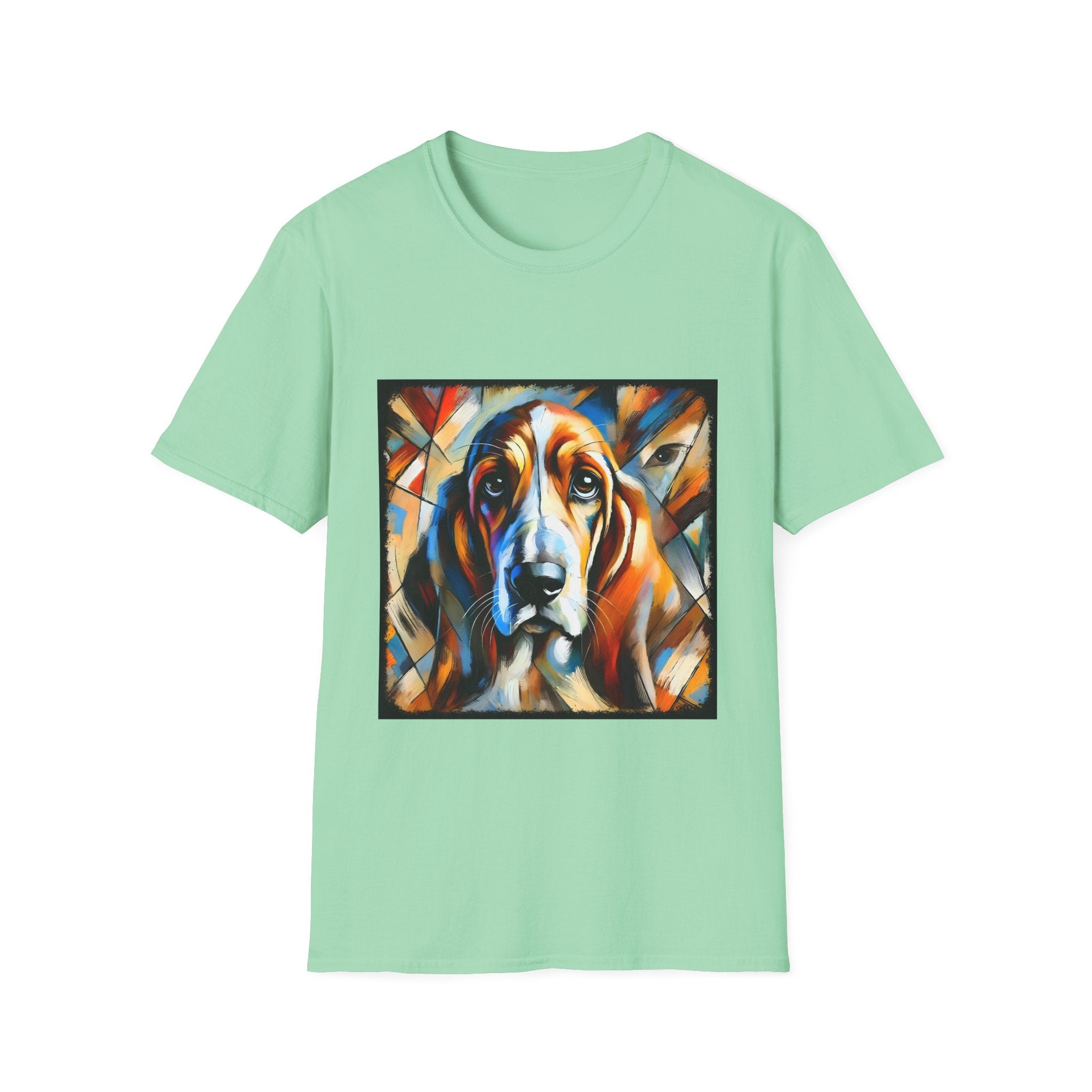 Basset Hound Bold Swirl | Unisex Dog T-Shirt