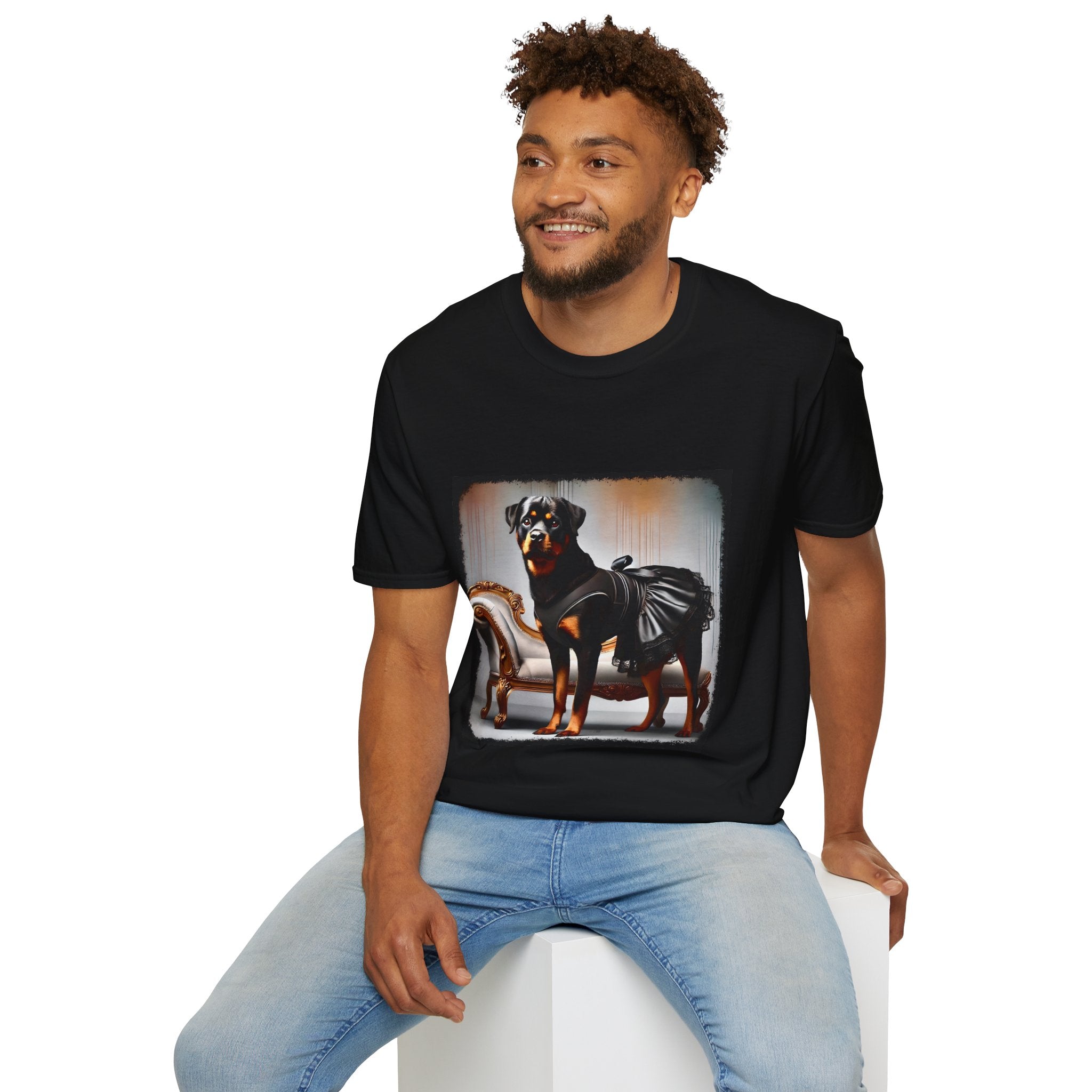 Rottweiler Leather & Lace | Unisex Dog T-Shirt