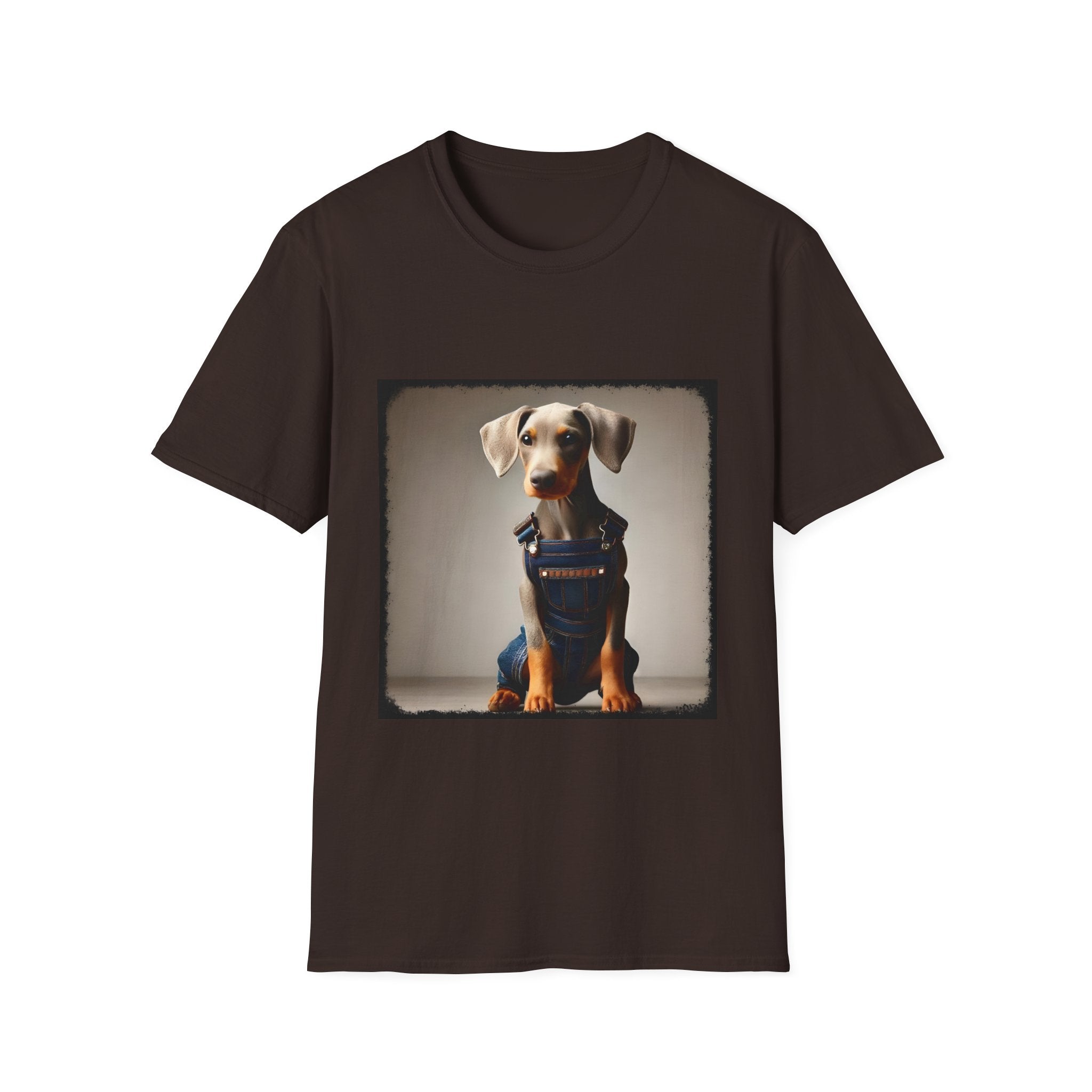 Doberman Pinscher Denim Dawg | Unisex Dog T-Shirt