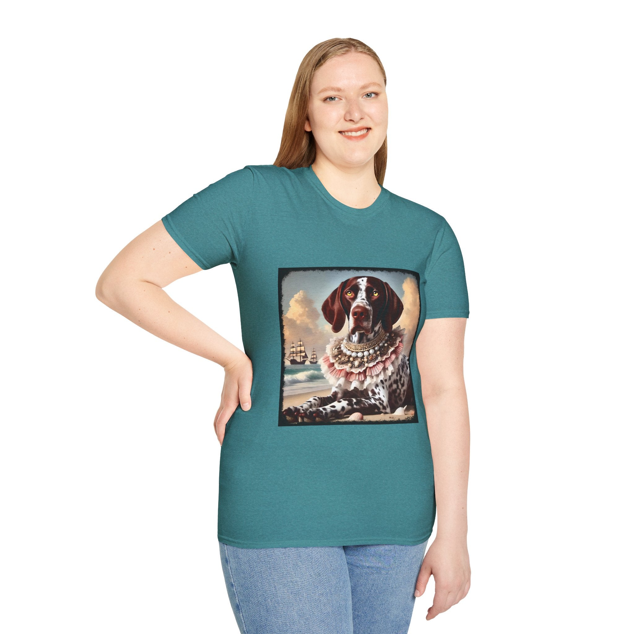 German Shorthaired Pointer Beach Beauty | Unisex Dog T-Shirt