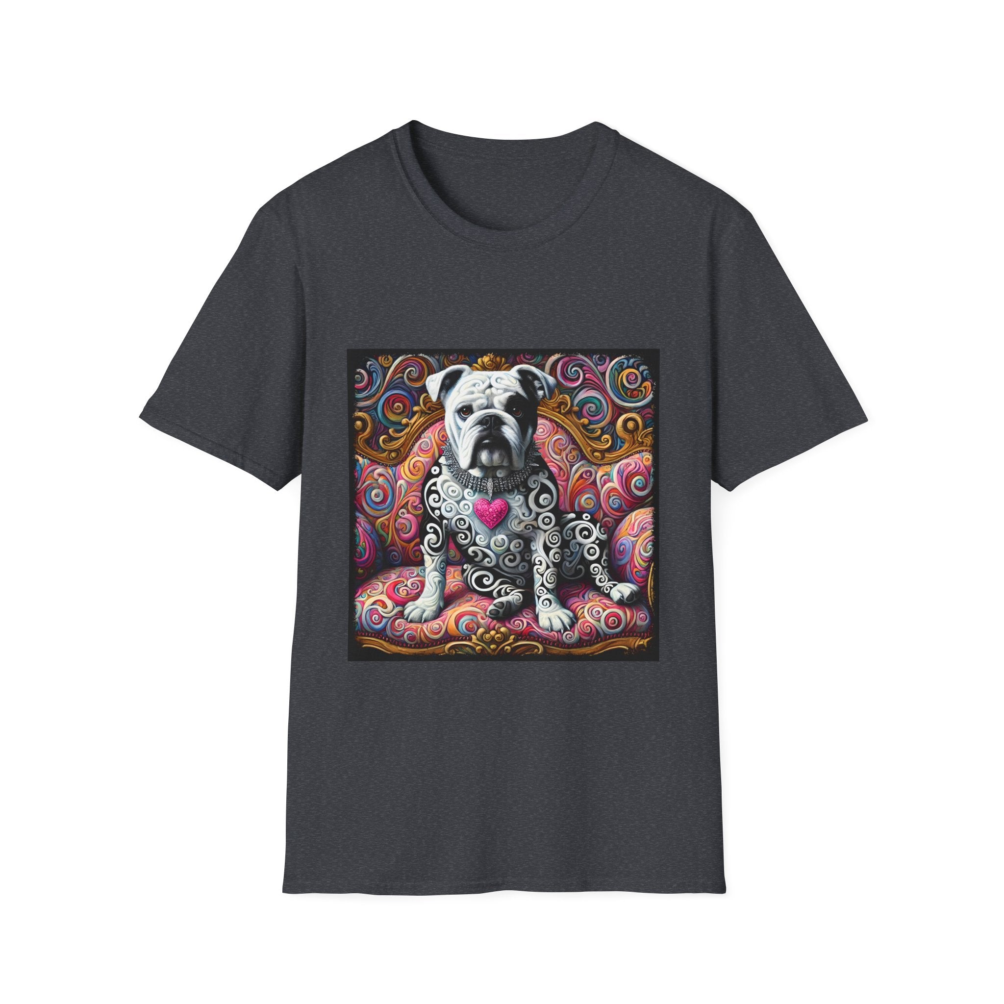 Bulldog Love Swirl | Unisex Dog T-Shirt
