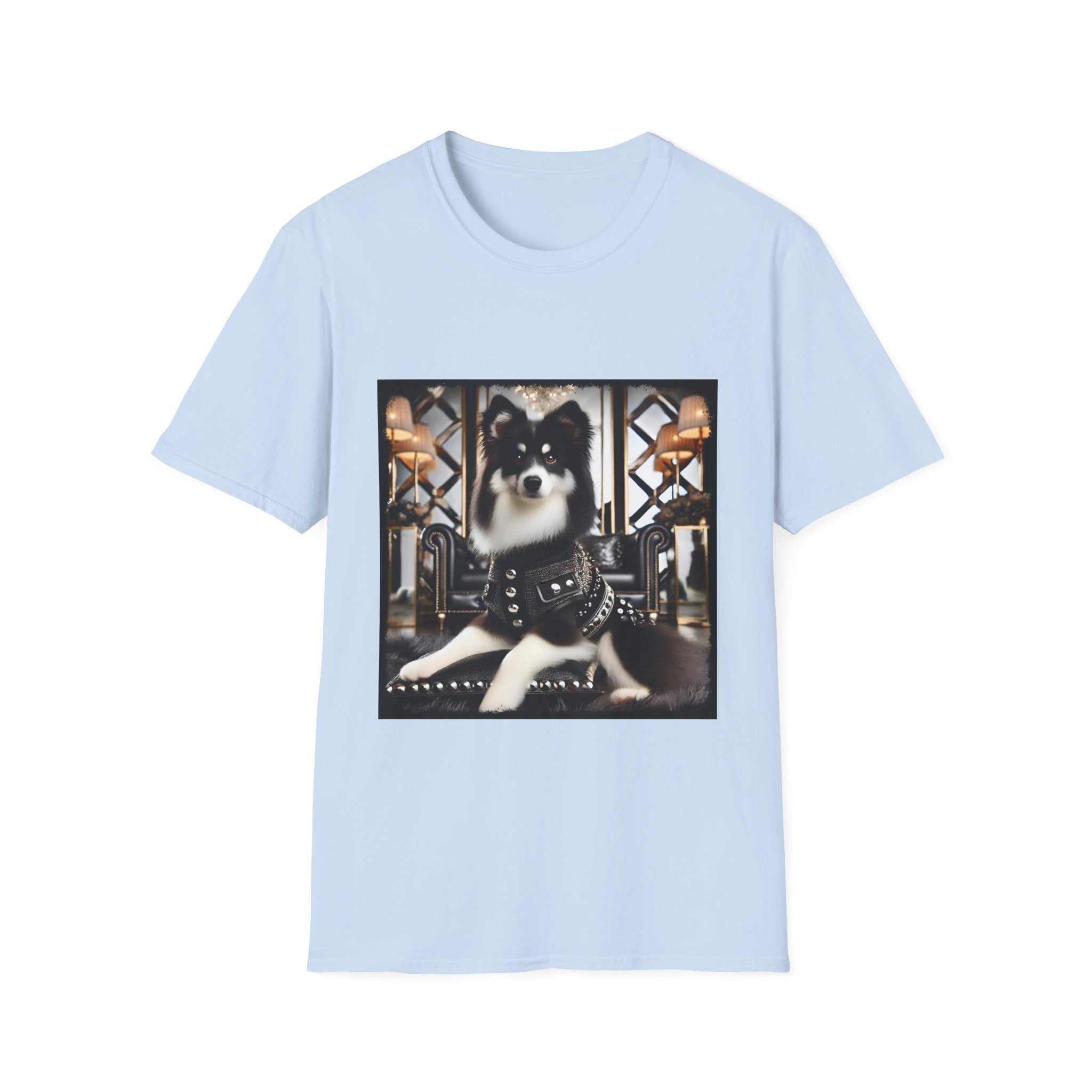 Miniature American Shepherd Graphic Dog Tee – B&W Baddie Style