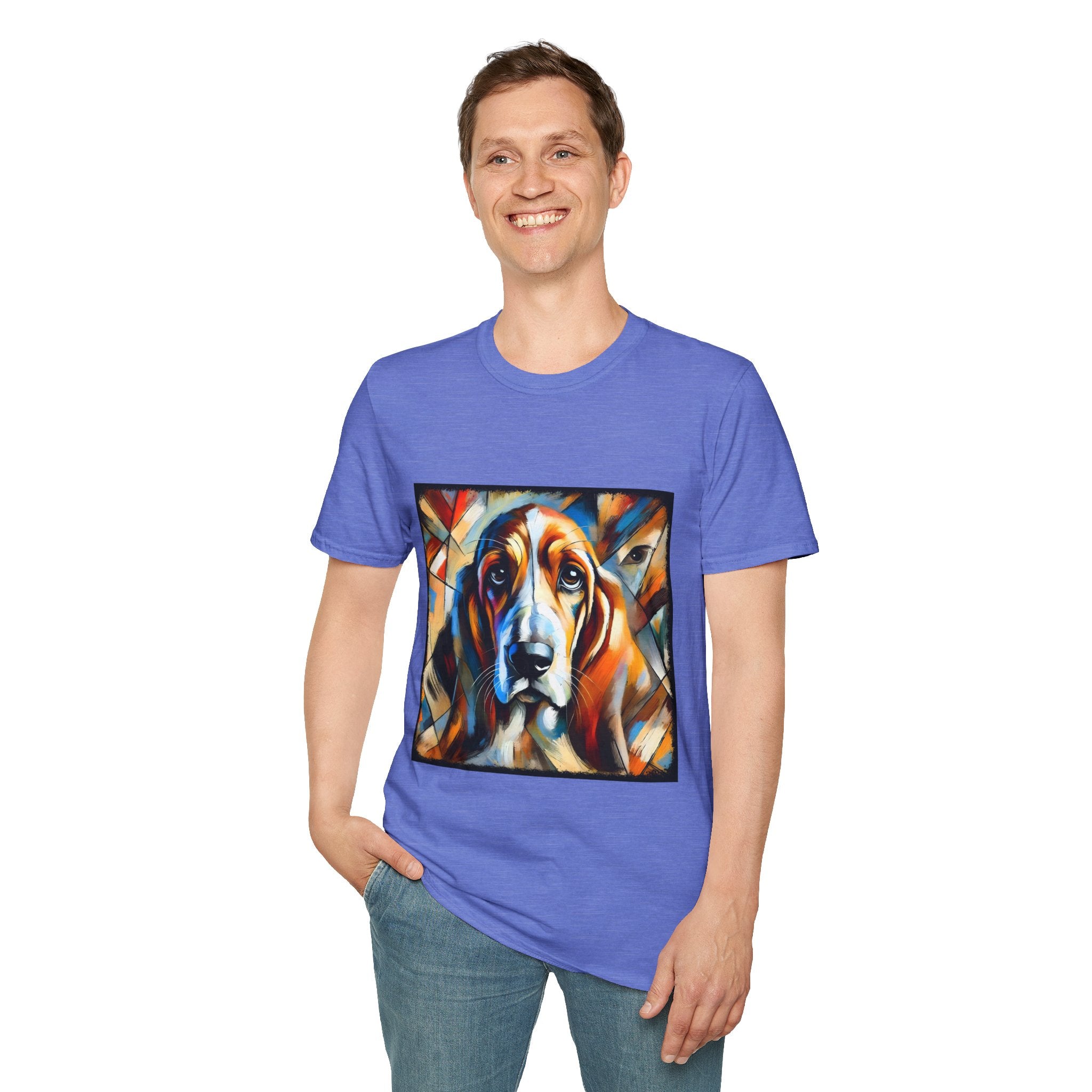 Basset Hound Bold Swirl | Unisex Dog T-Shirt