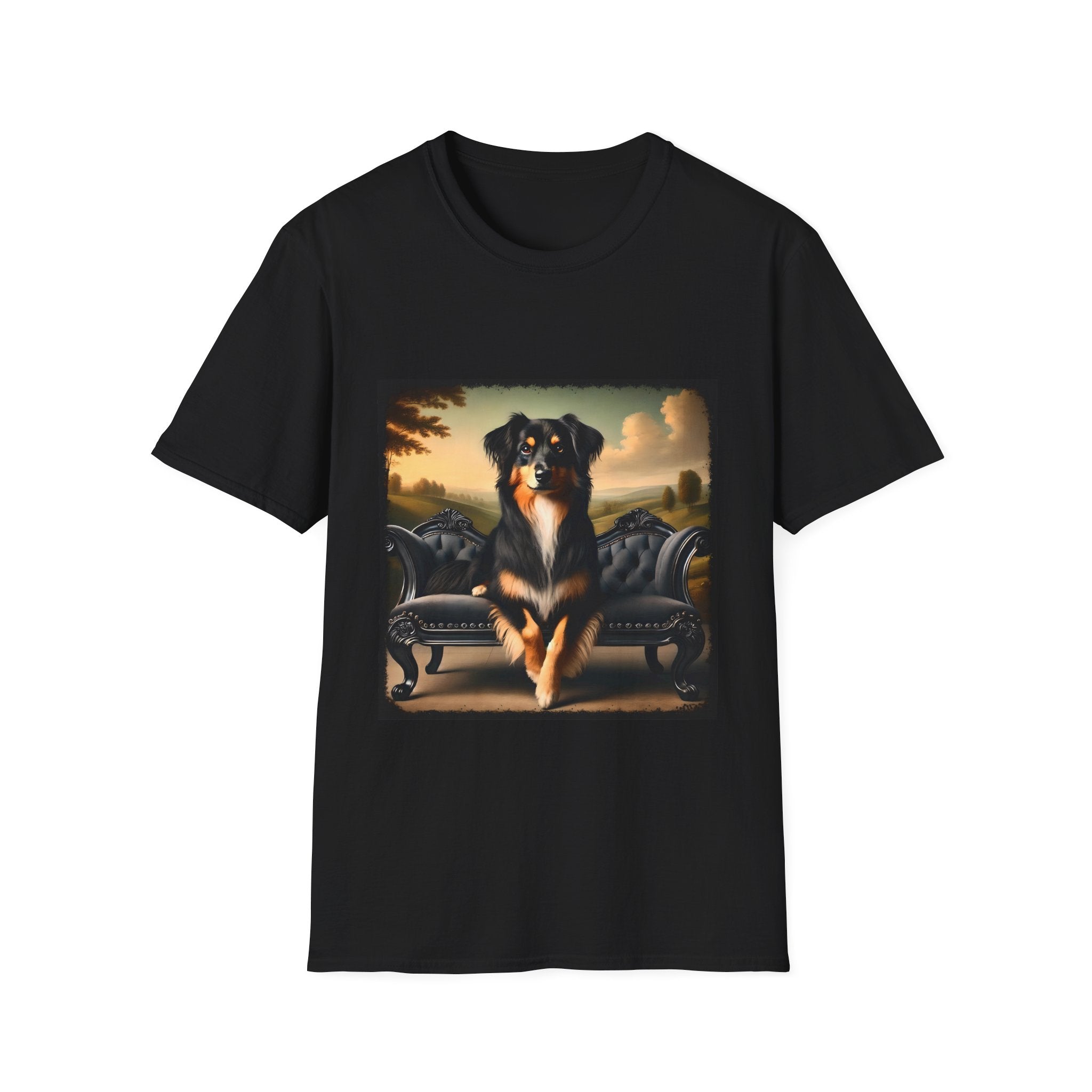 Miniature American Shepherd Poised Portrait | Unisex Dog T-Shirt