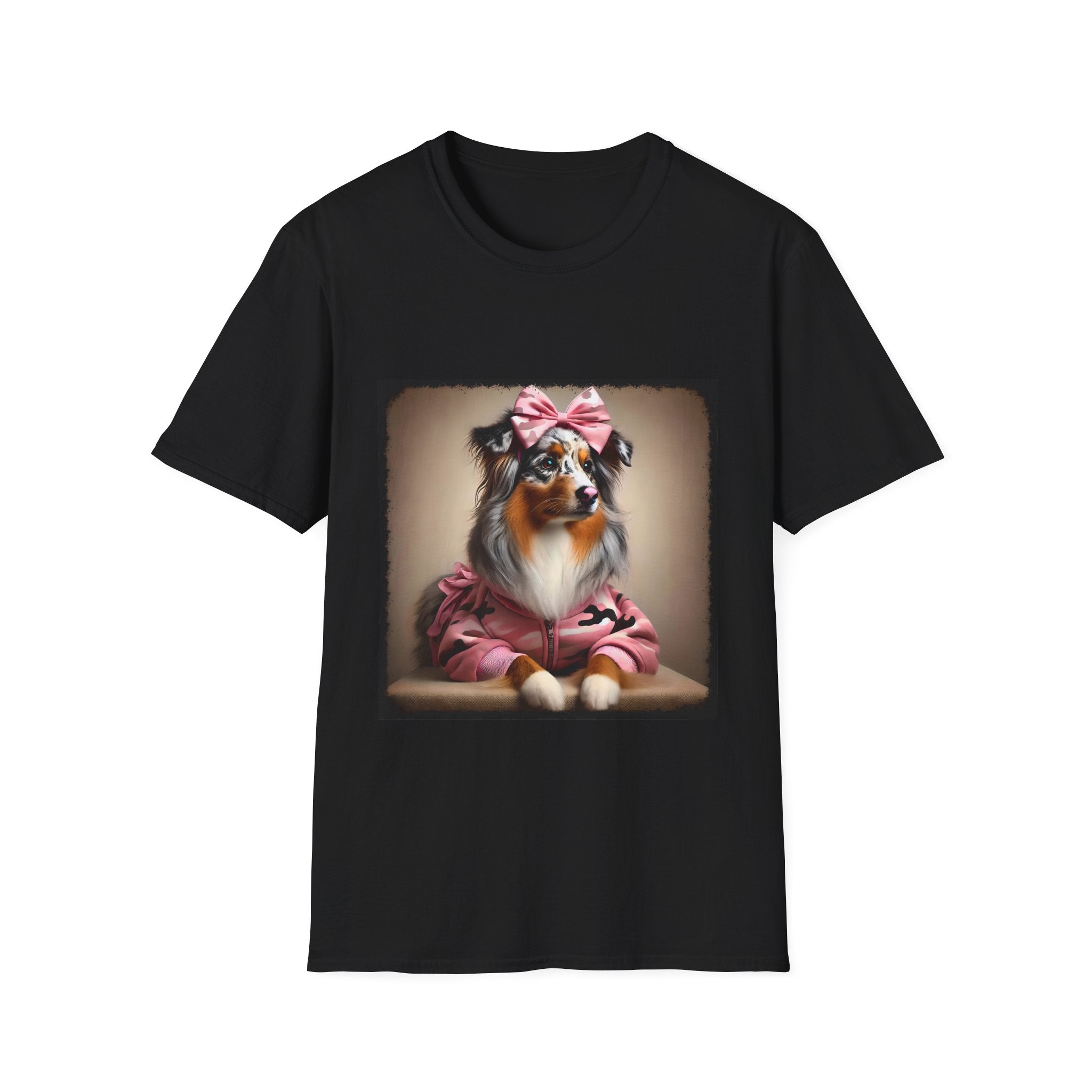 Australian Shepherd Camo Cutie | Unisex Dog T-Shirt